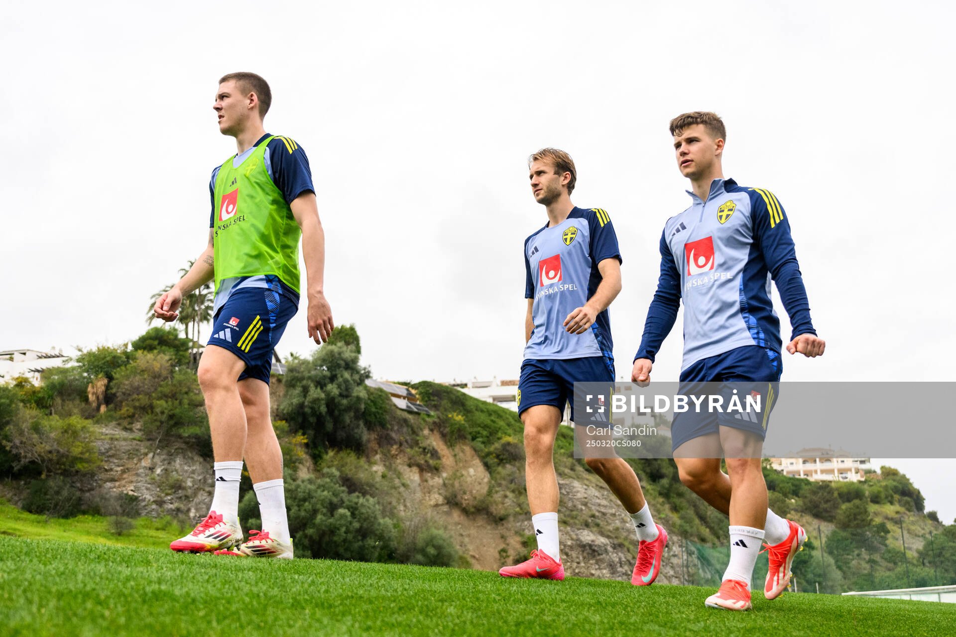 Emil Holm, Benjamin Nygren and Samuel Dahl of the Swedish