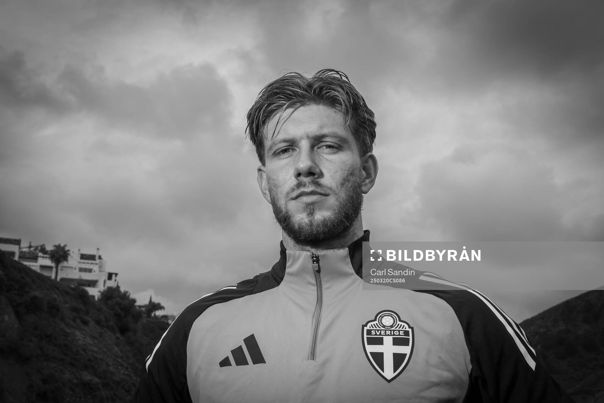 Anton Saletros of the Swedish men's national football team