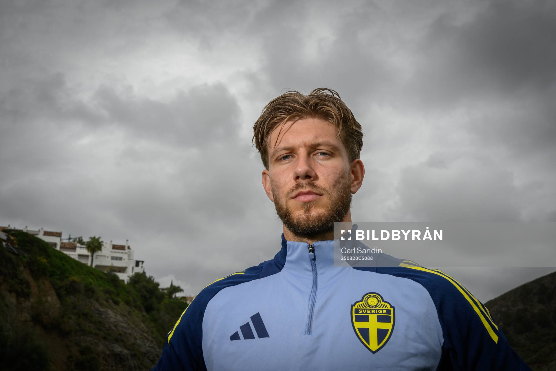 Anton Saletros of the Swedish men's national football team