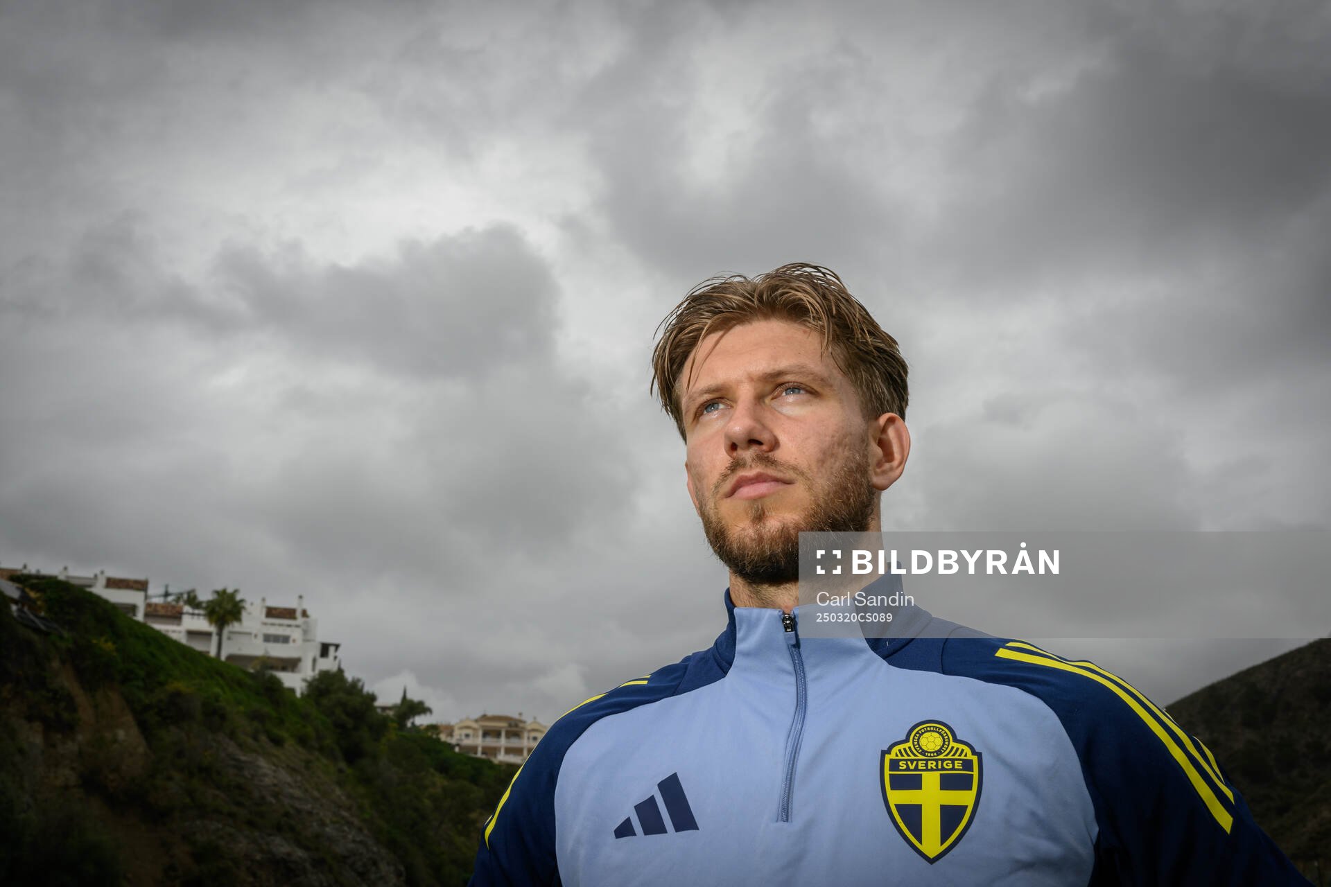 Anton Saletros of the Swedish men's national football team