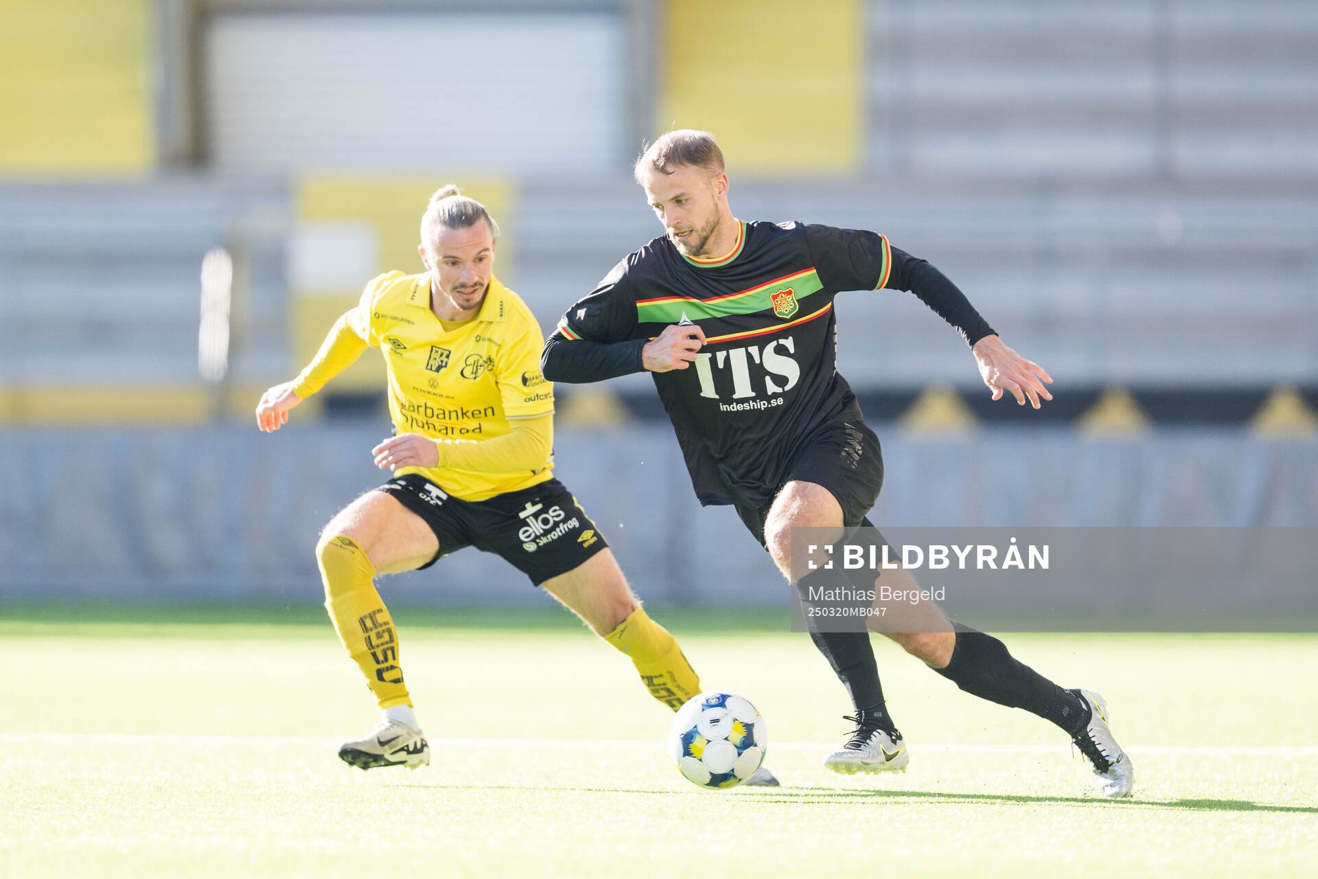 Elfsborgs Niklas Hult och GAISs Gustav Lundgren