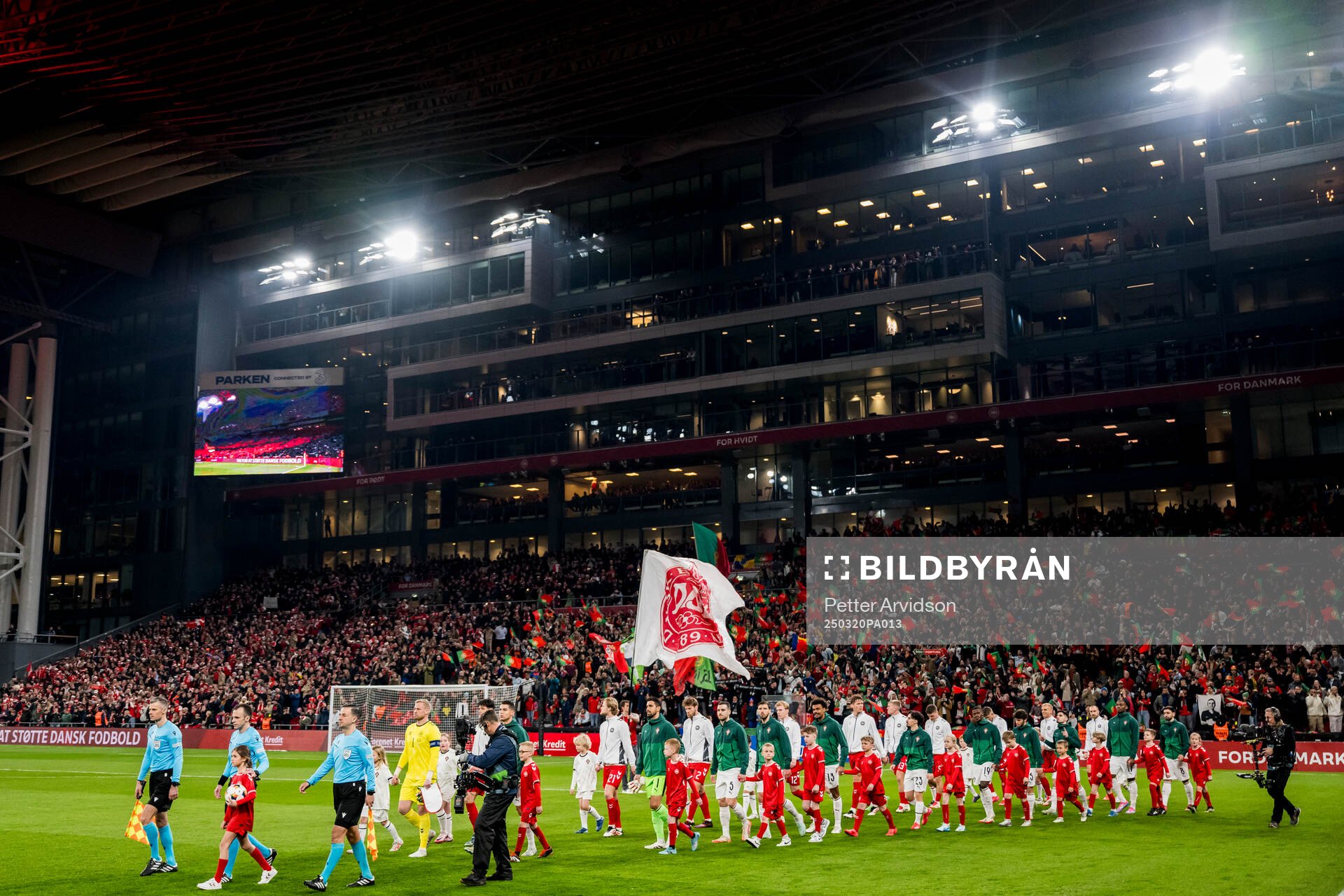 Players of Denmark and Portugal
