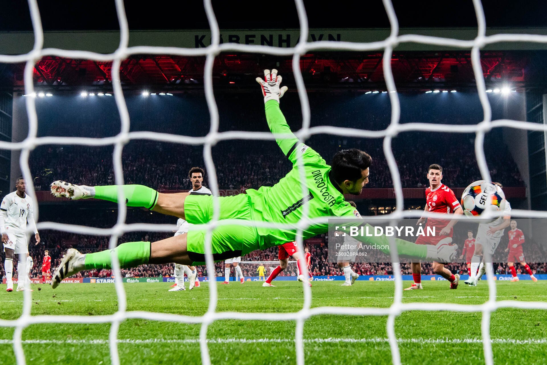 Goalkeeper Diogo Costa of Portugal makes a save