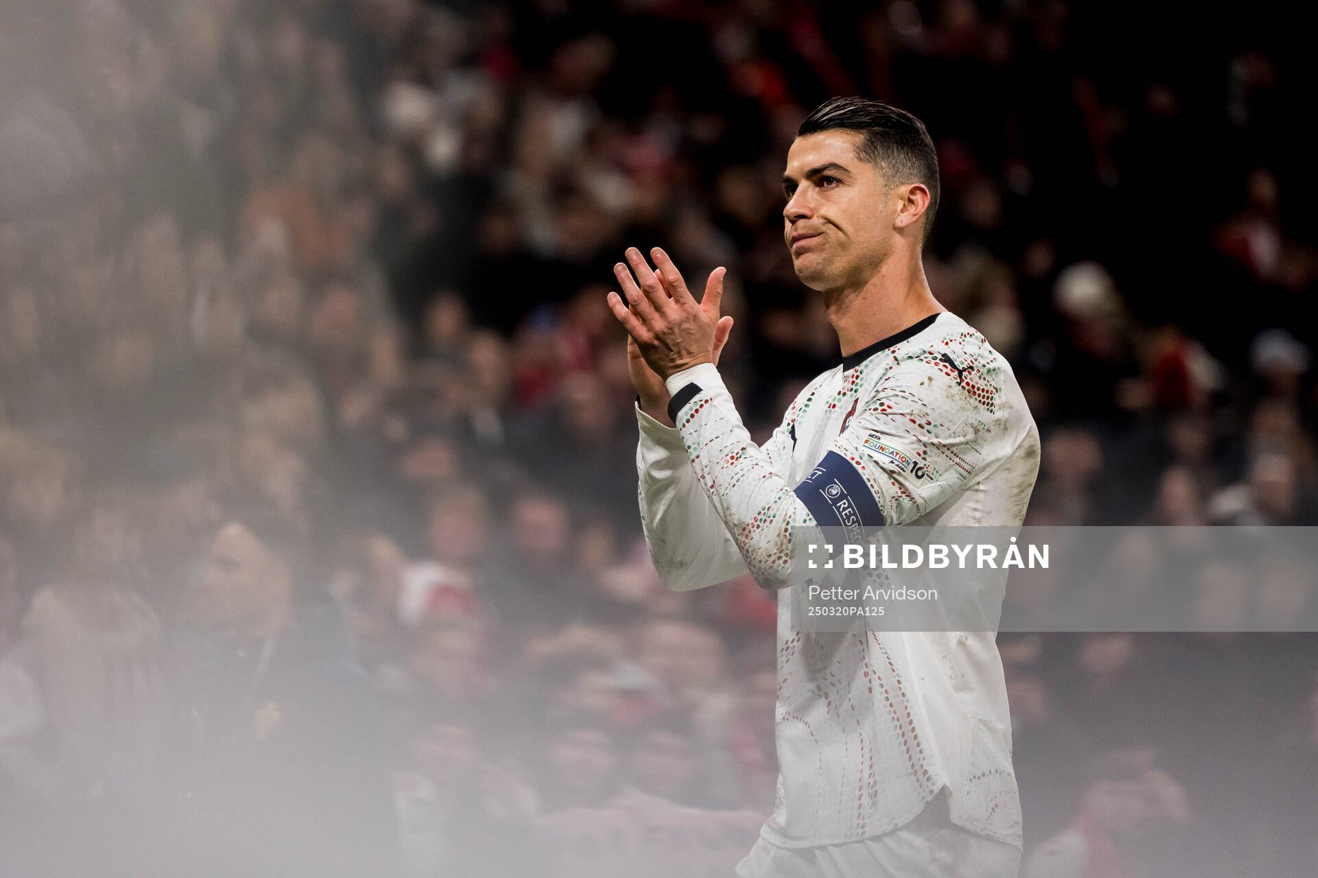 Cristiano Ronaldo of Portugal looks dejected