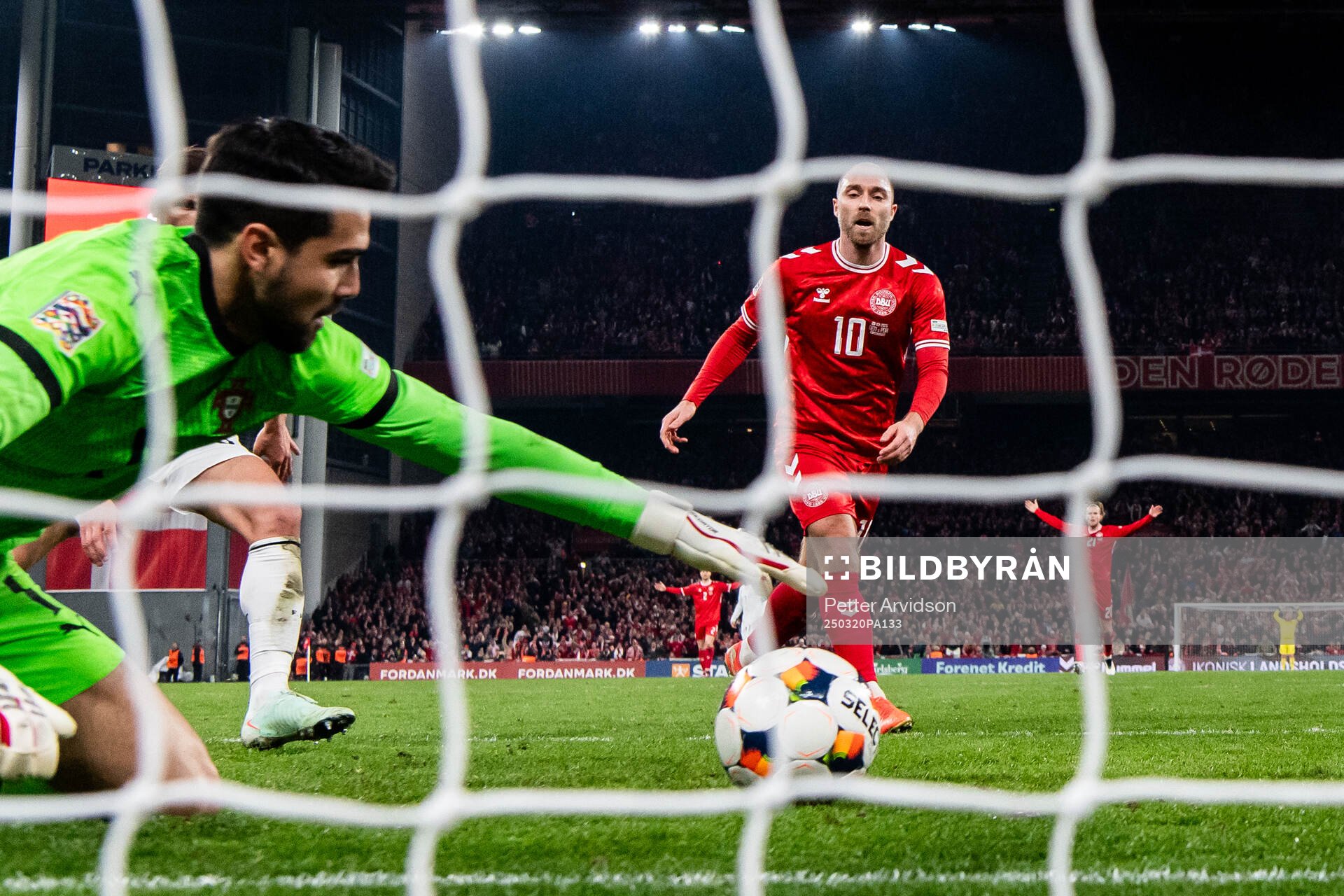 Goalkeeper Diogo Costa of Portugal makes a save against