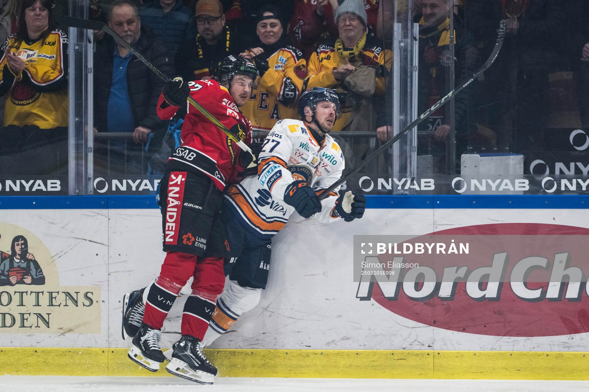 Luleås Oskari Laaksonen och Växjös Martin Lundberg
