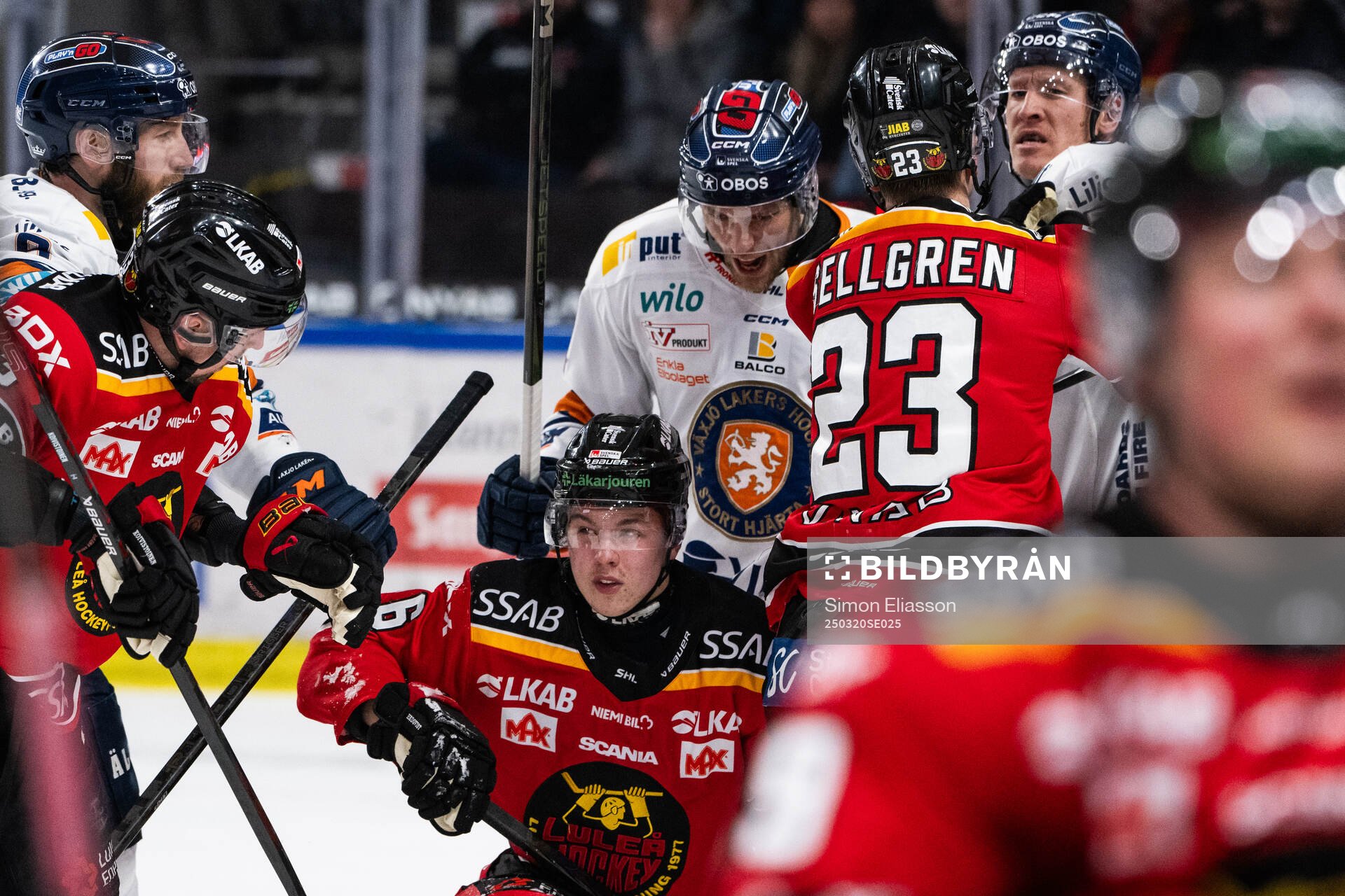 Luleås Isac Hedqvist och Växjös Eric Martinsson