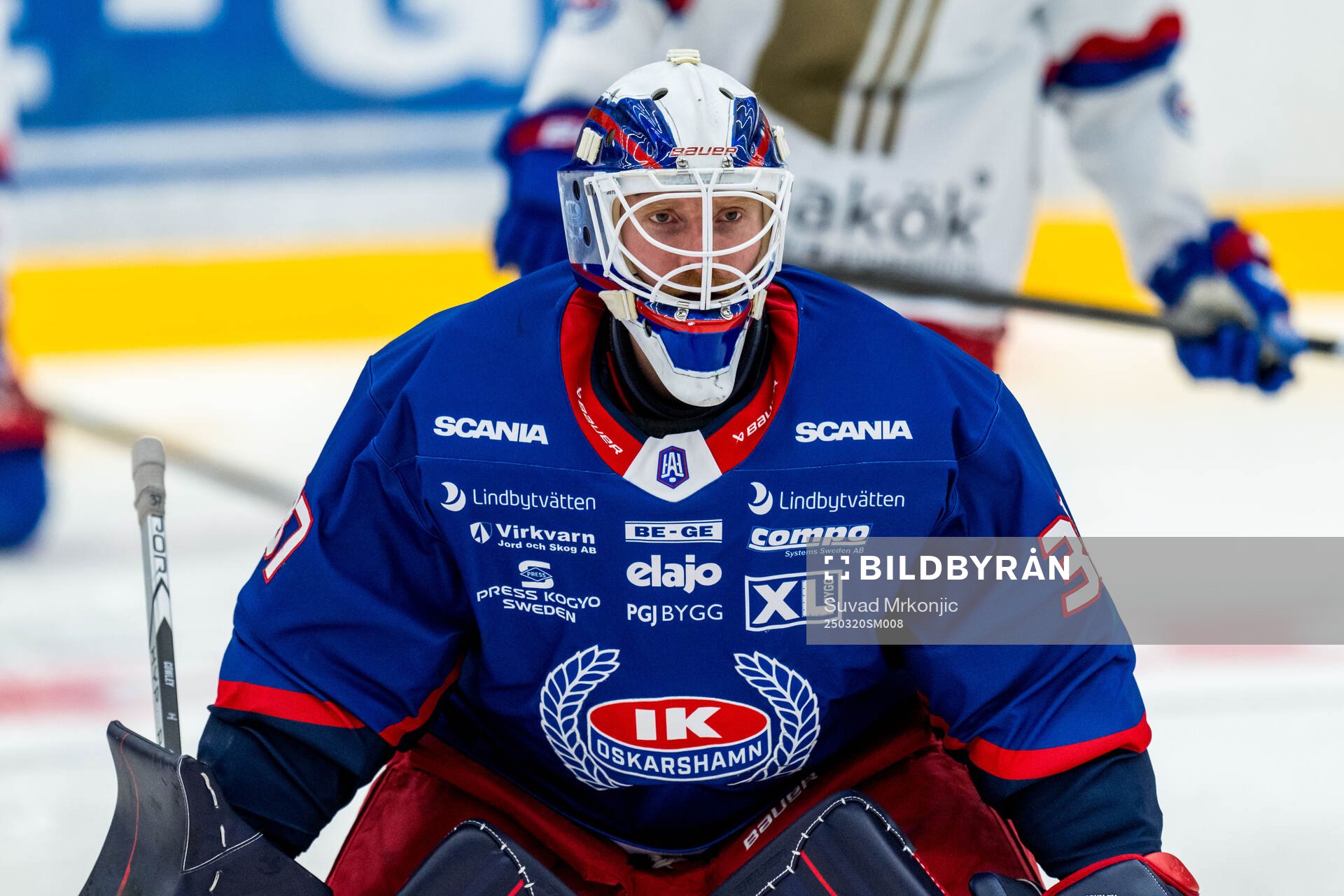 Oskarshamns målvakt Evan Cowley