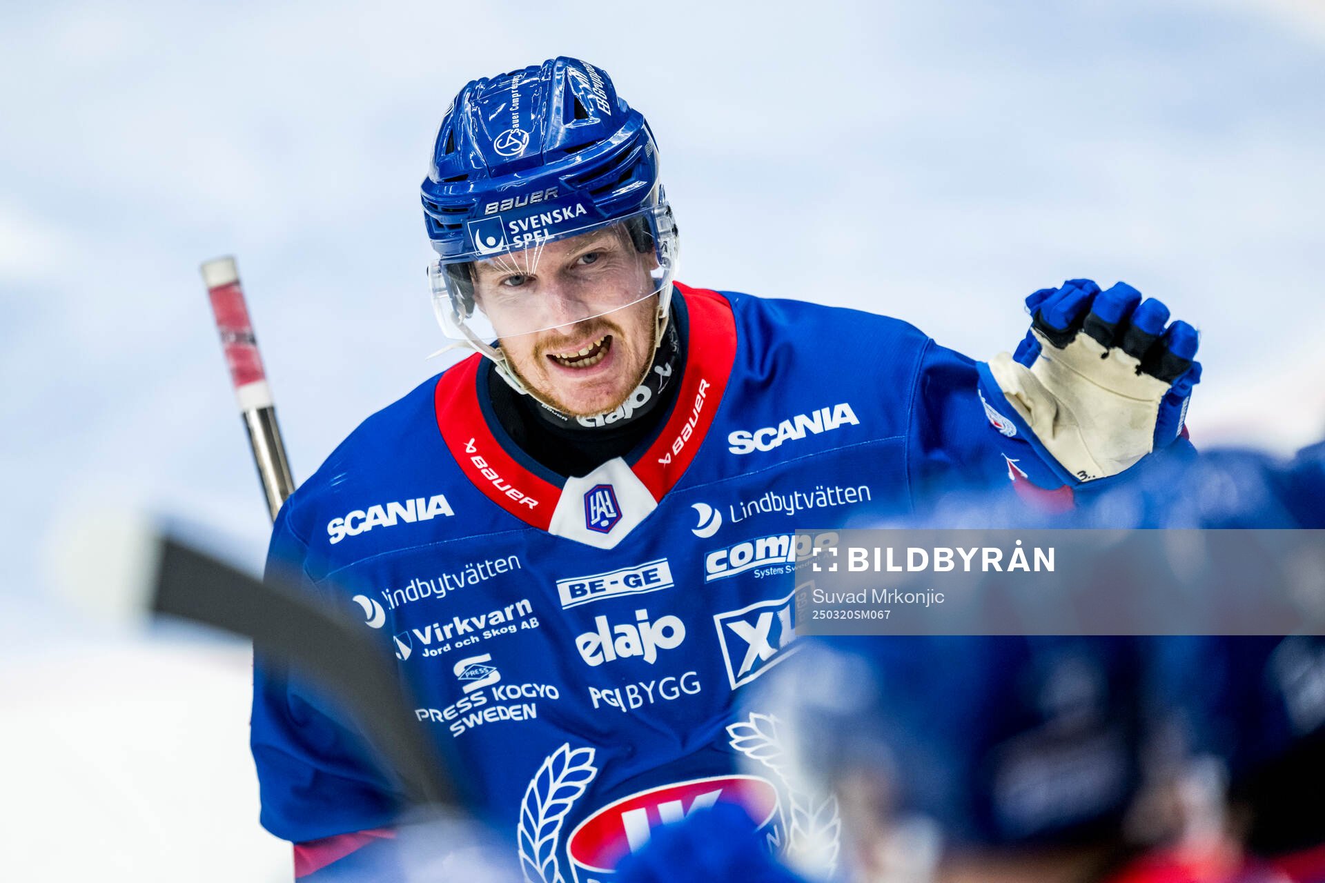 Oskarshamns Niclas Burström jublar