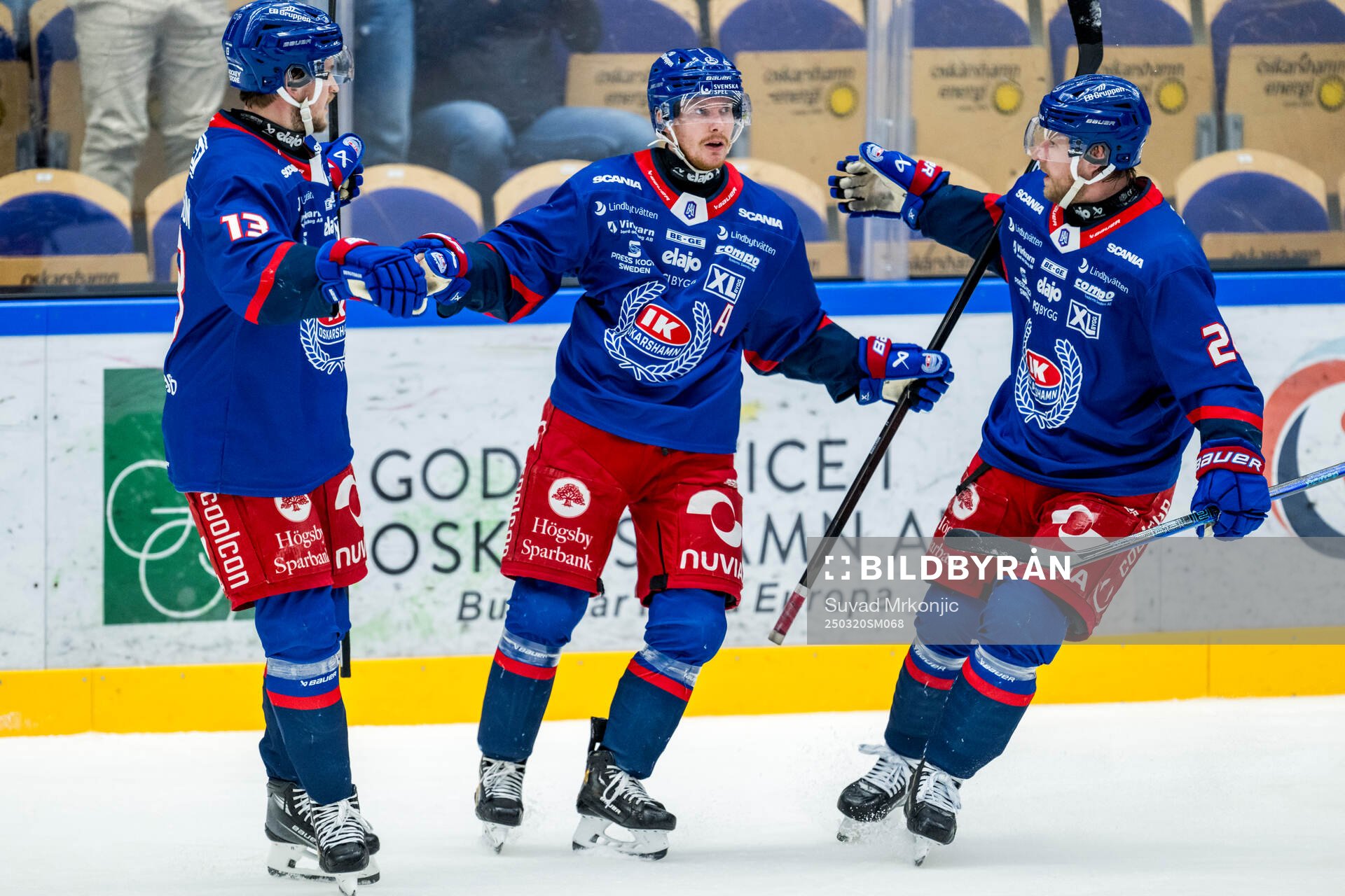 Oskarshamns Niclas Burström jublar
