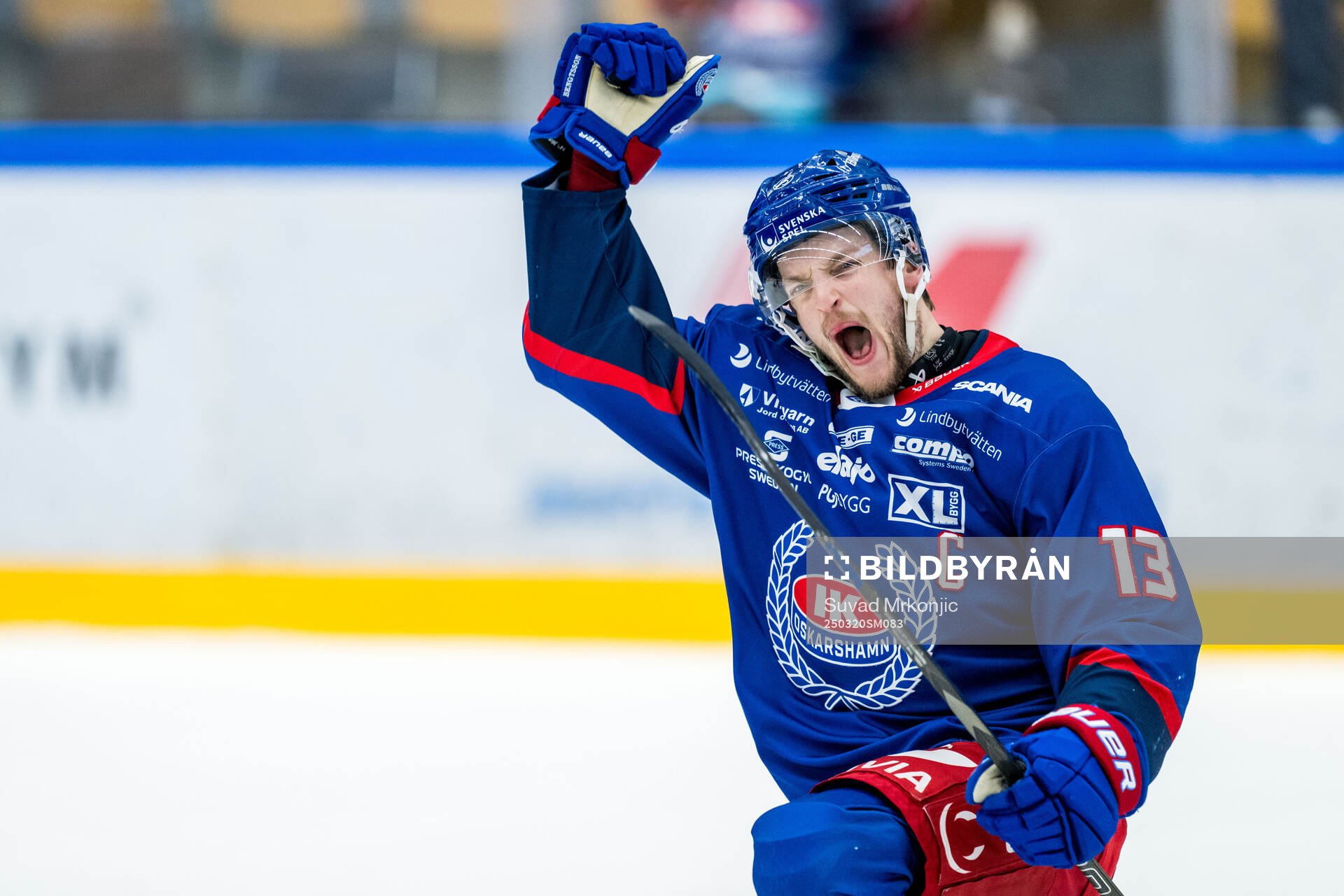Oskarshamns Rasmus Bengtsson jublar