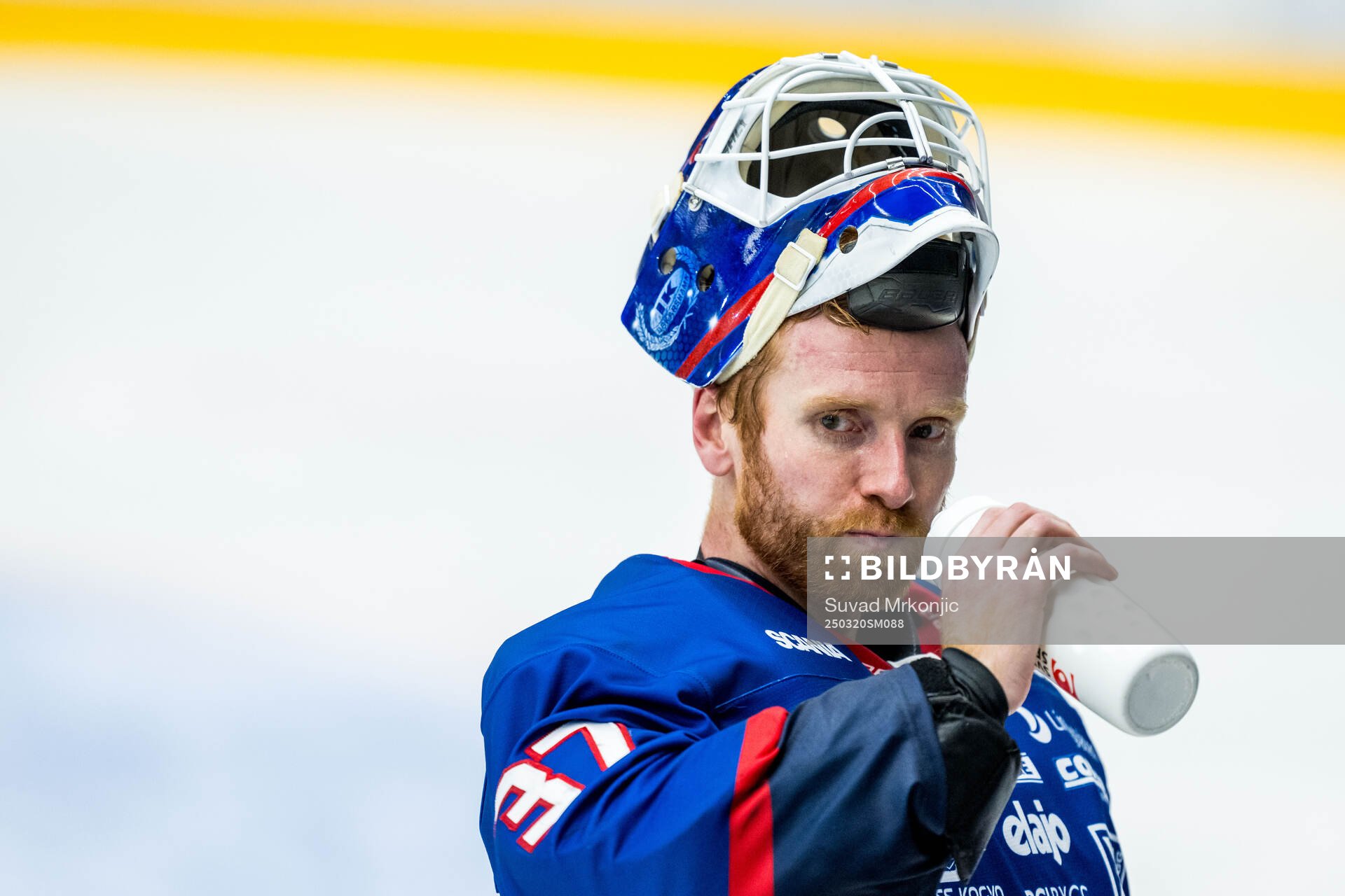 Oskarshamns målvakt Evan Cowley