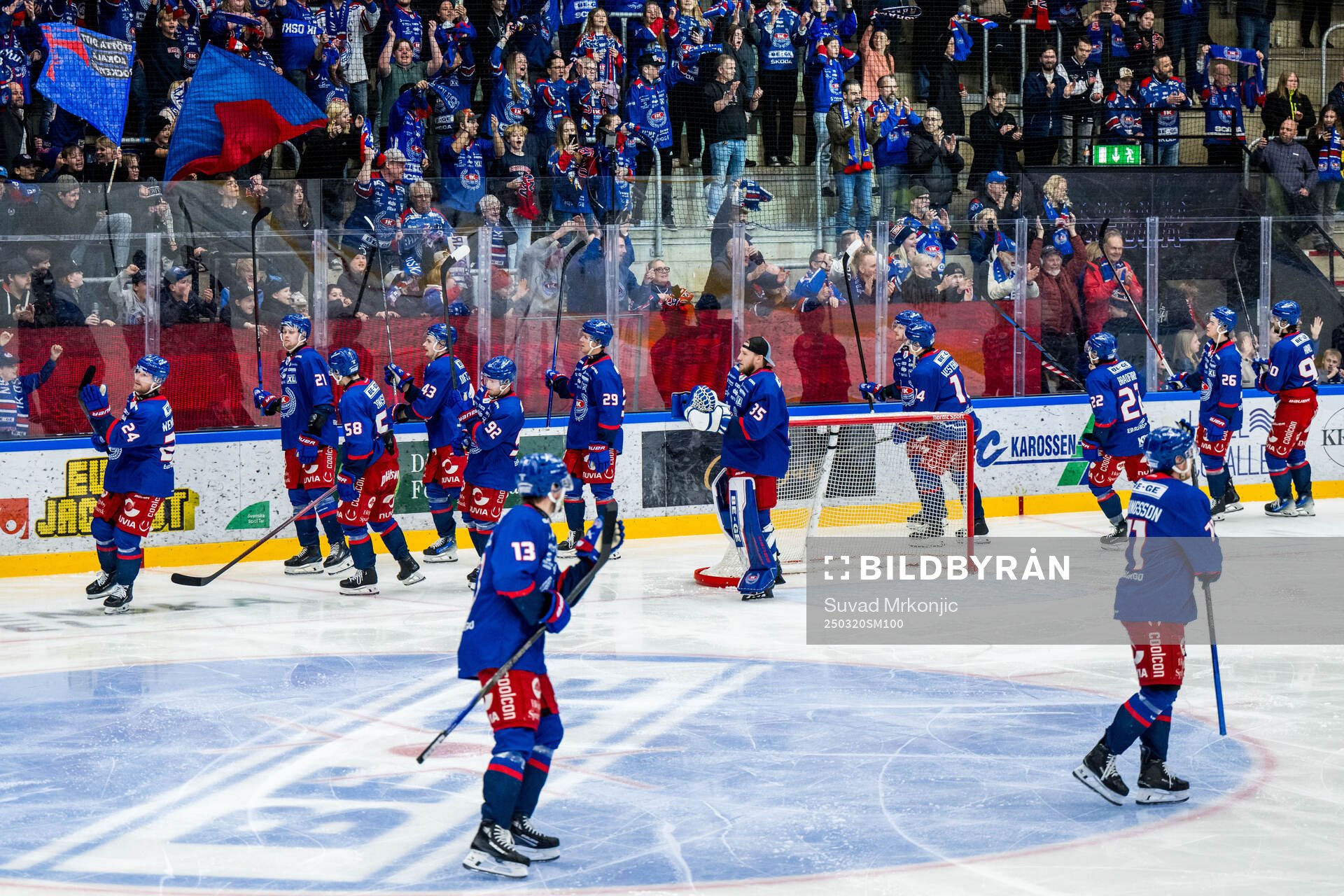 Oskarshamn spelare jublar