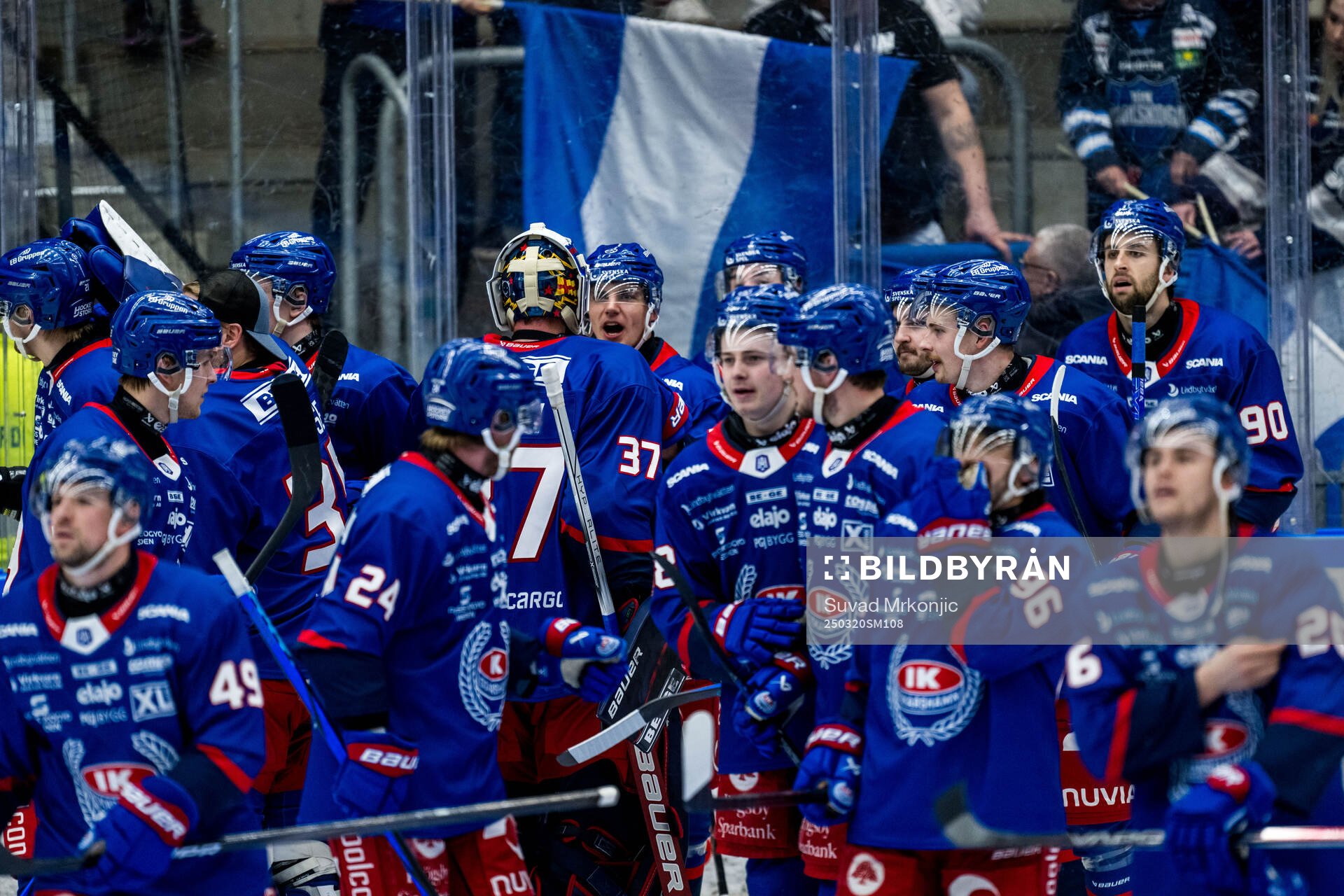 Oskarshamn spelare jublar