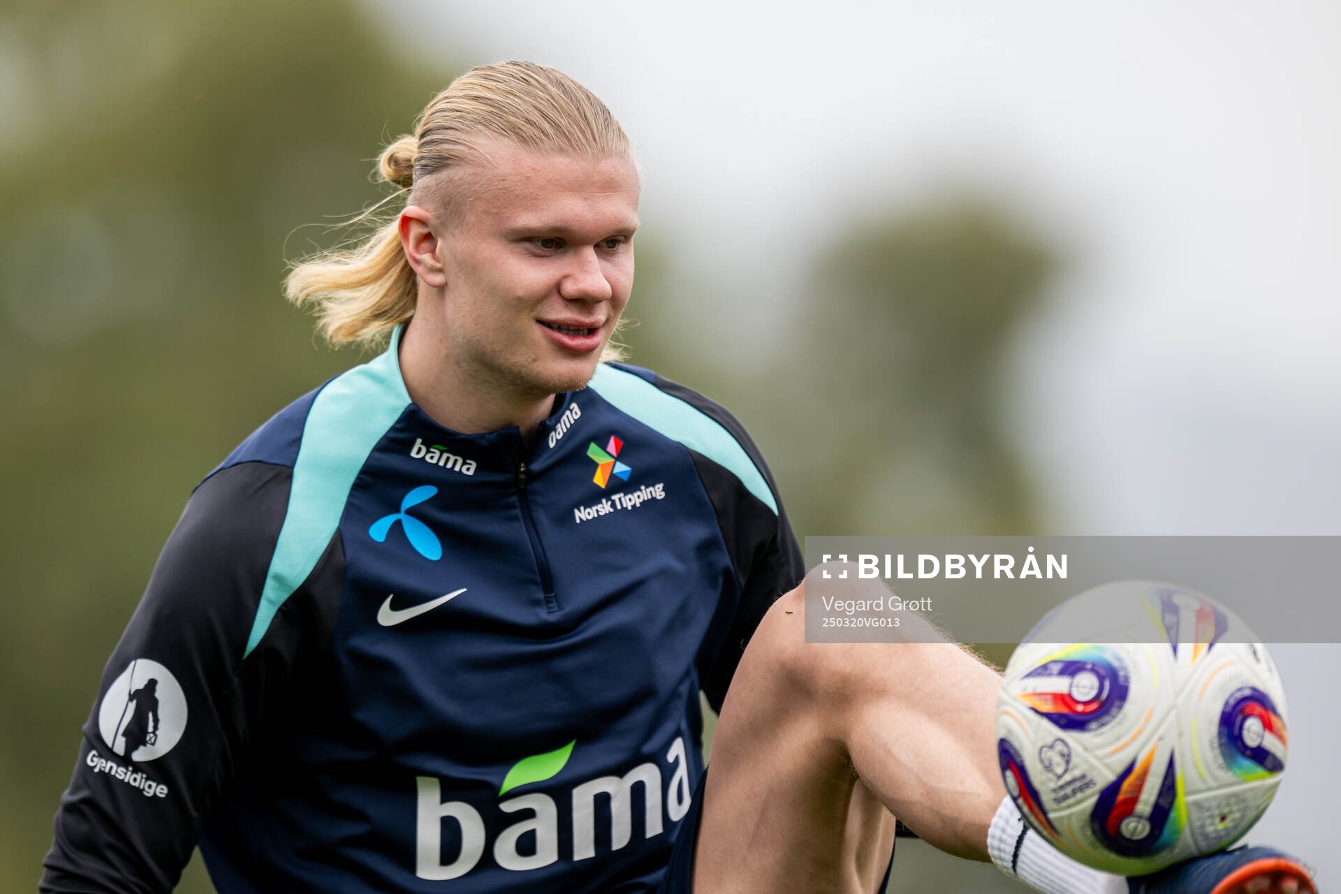 Erling Braut Haaland of the Norwegian national football team