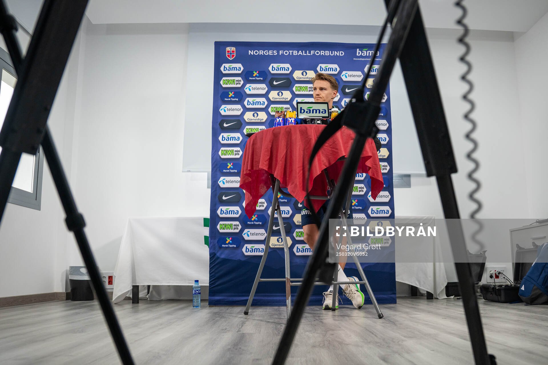 Martin Ødegaard of the Norwegian national football team during a press event on March 20, 2025 in Marbella.