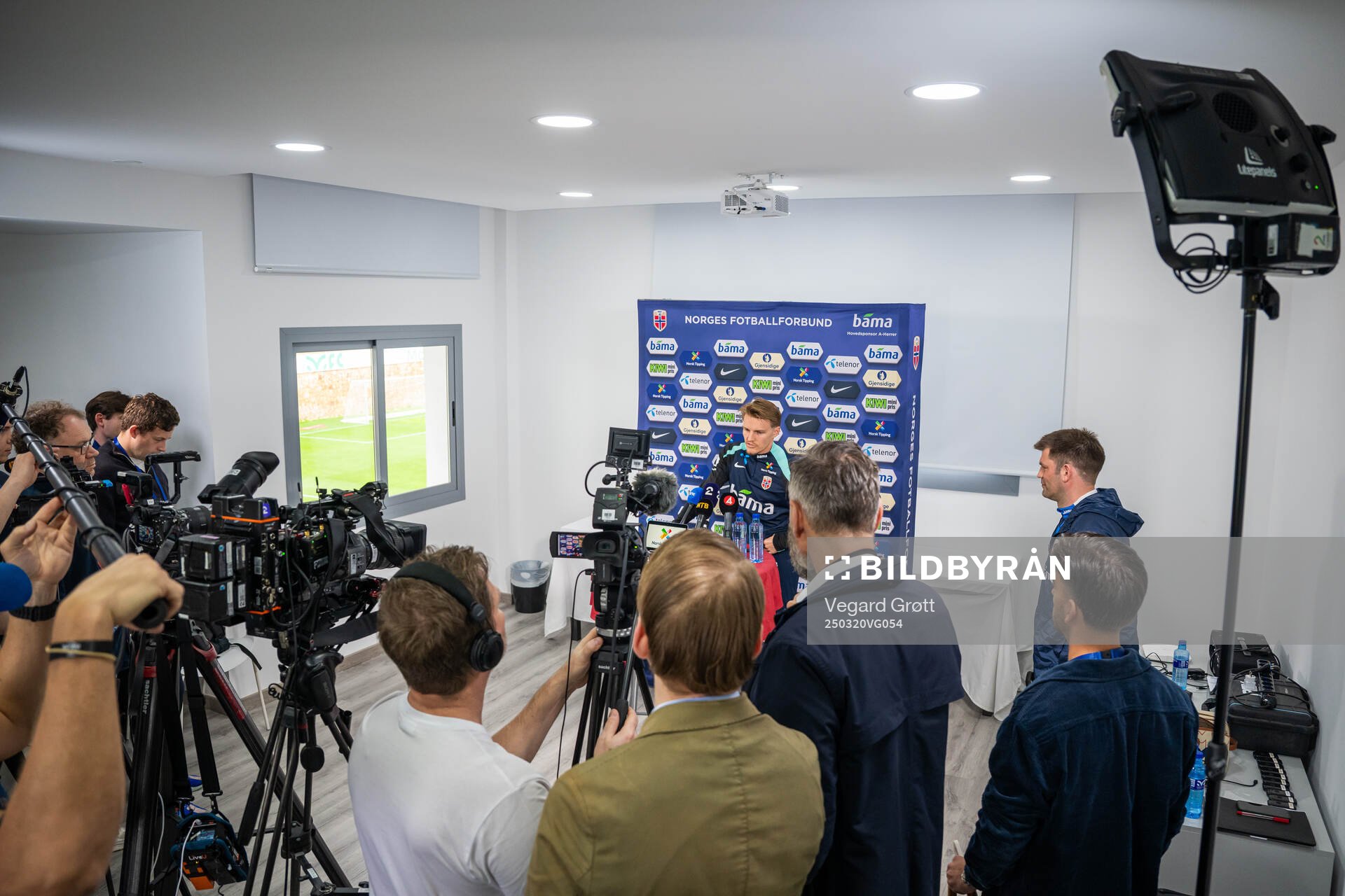 Martin Ødegaard of the Norwegian national football team during a press event on March 20, 2025 in Marbella.