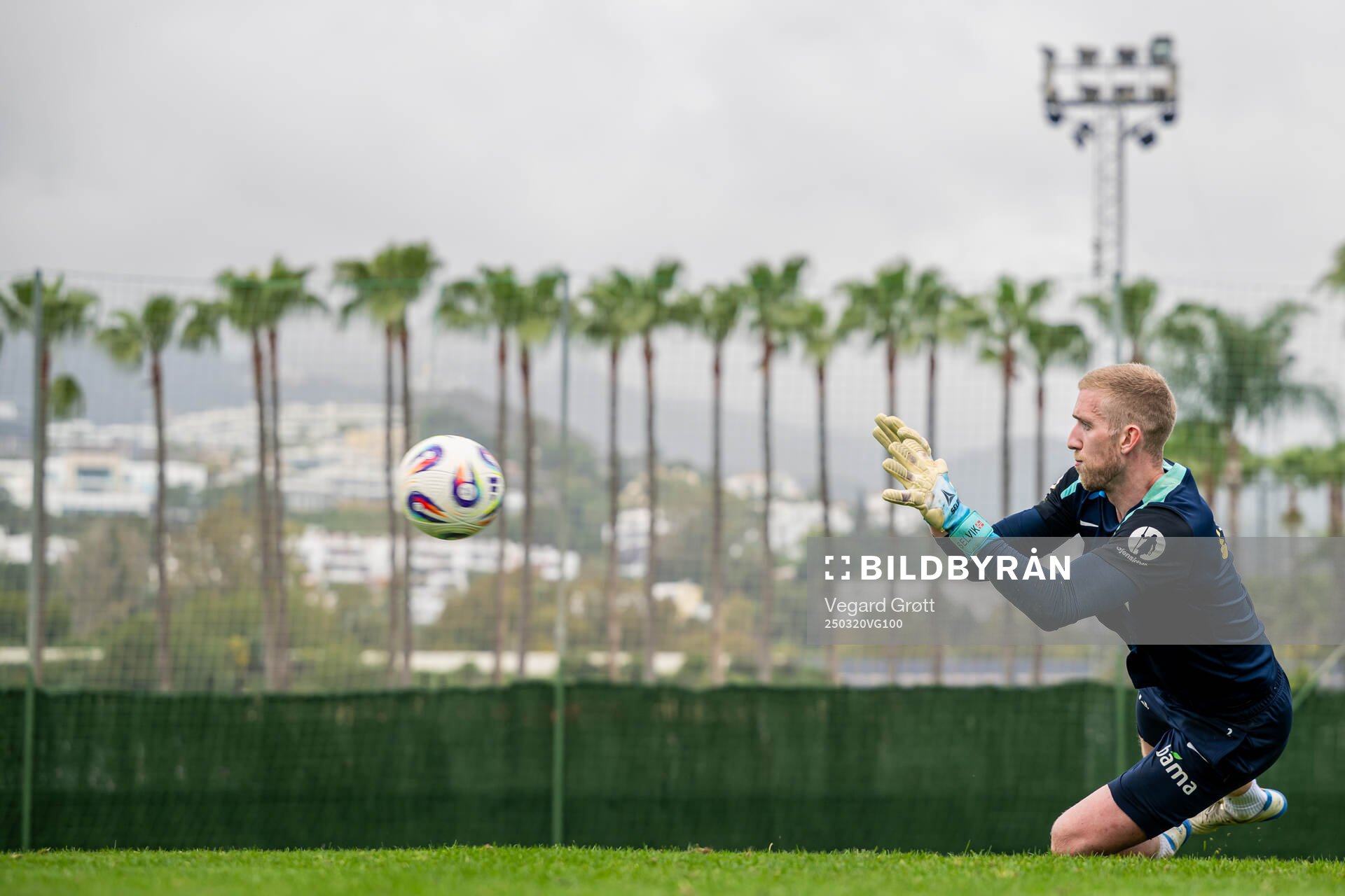 Goalkeeper Egil Selvik of the Norwegian national football