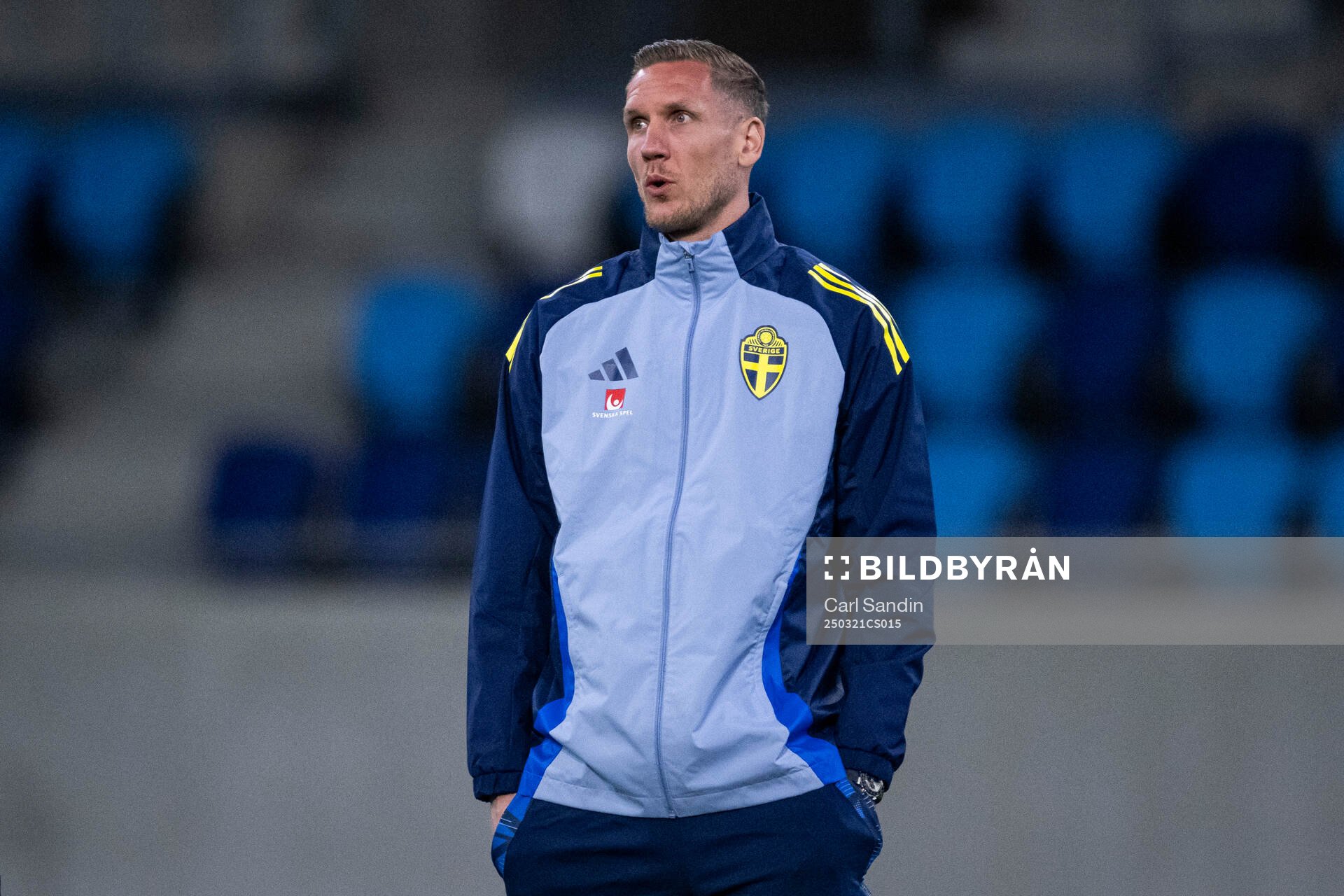 Goalkeeper Robin Olsen of the Swedish men's national