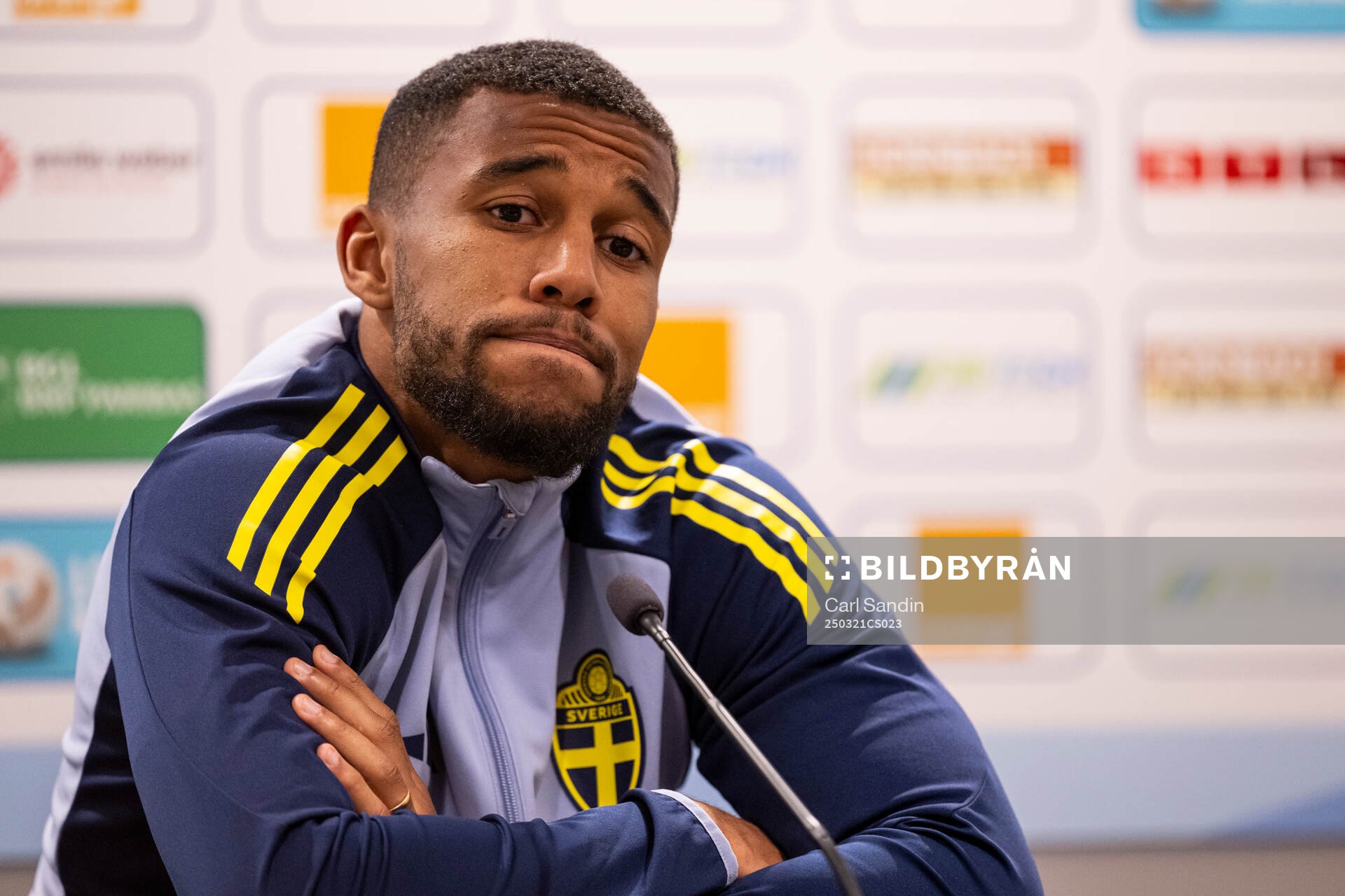 Isak Hien of the Swedish men's national football team