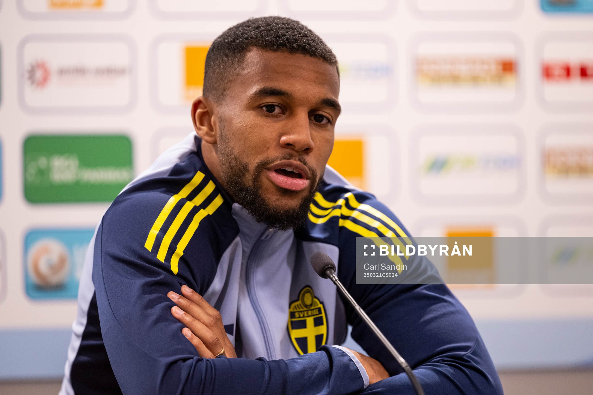 Isak Hien of the Swedish men's national football team