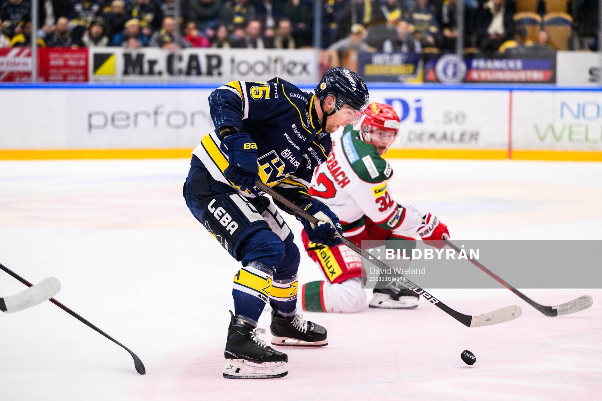HV71s Radan Lenc och Modos Theodor Niederbach
