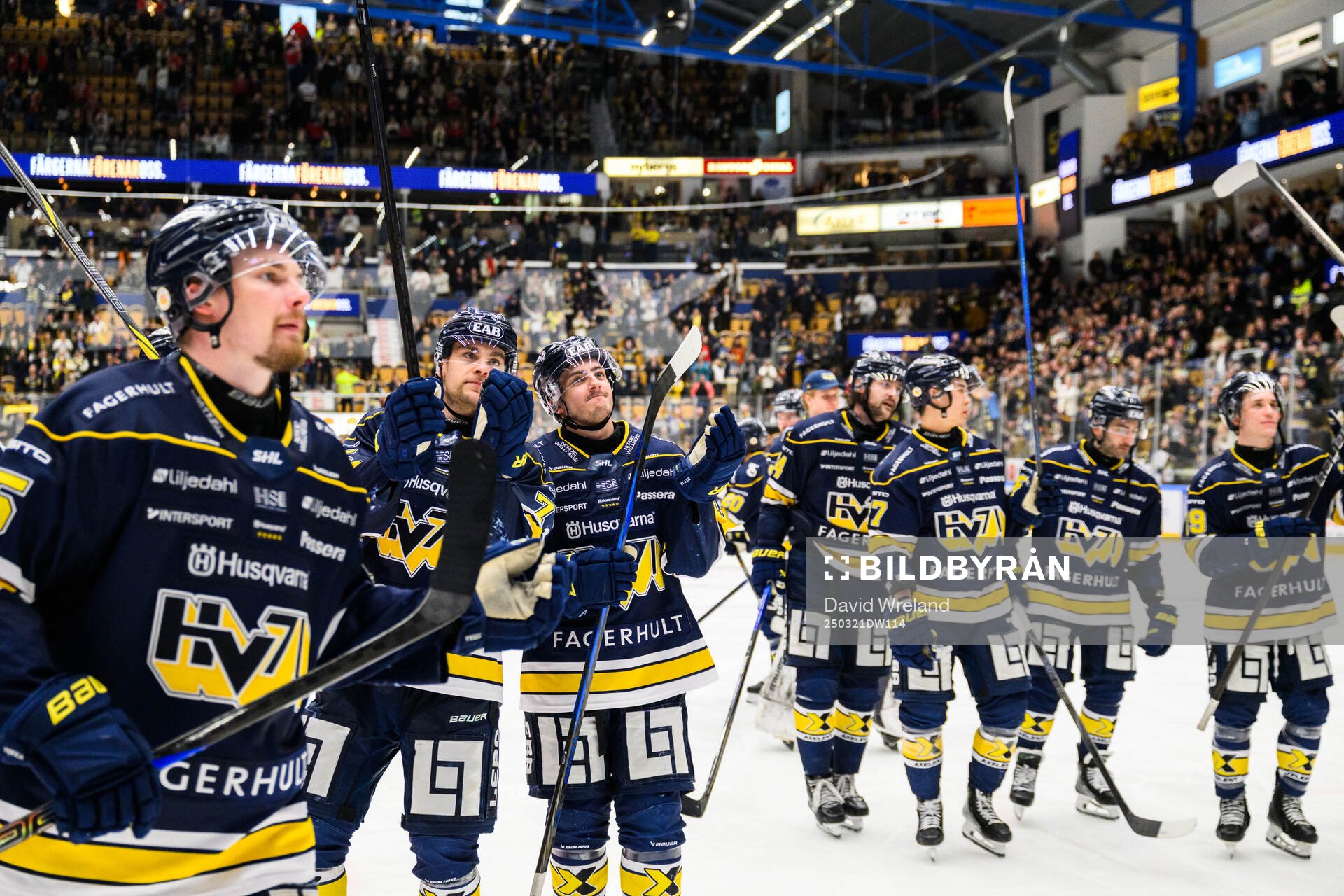 HV71s spelare jublar