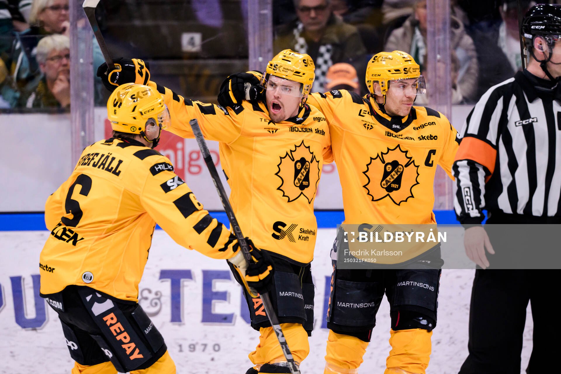 Skellefteås Måns Forsfjäll, Andreas Johnson och Pär
