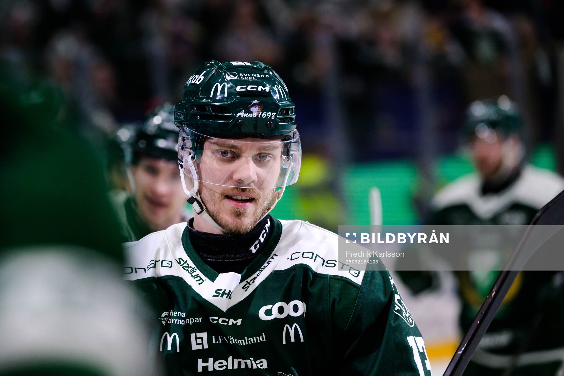 Färjestads Joel Kellman jublar