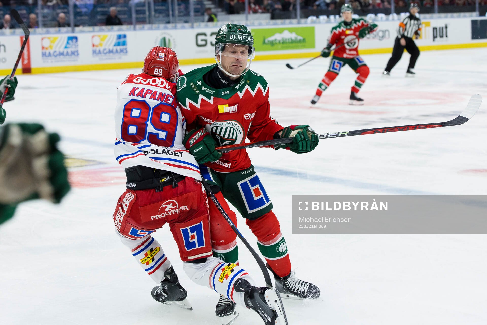 Frölundas Nicklas Lasu och Timrås Oliver Kapanen