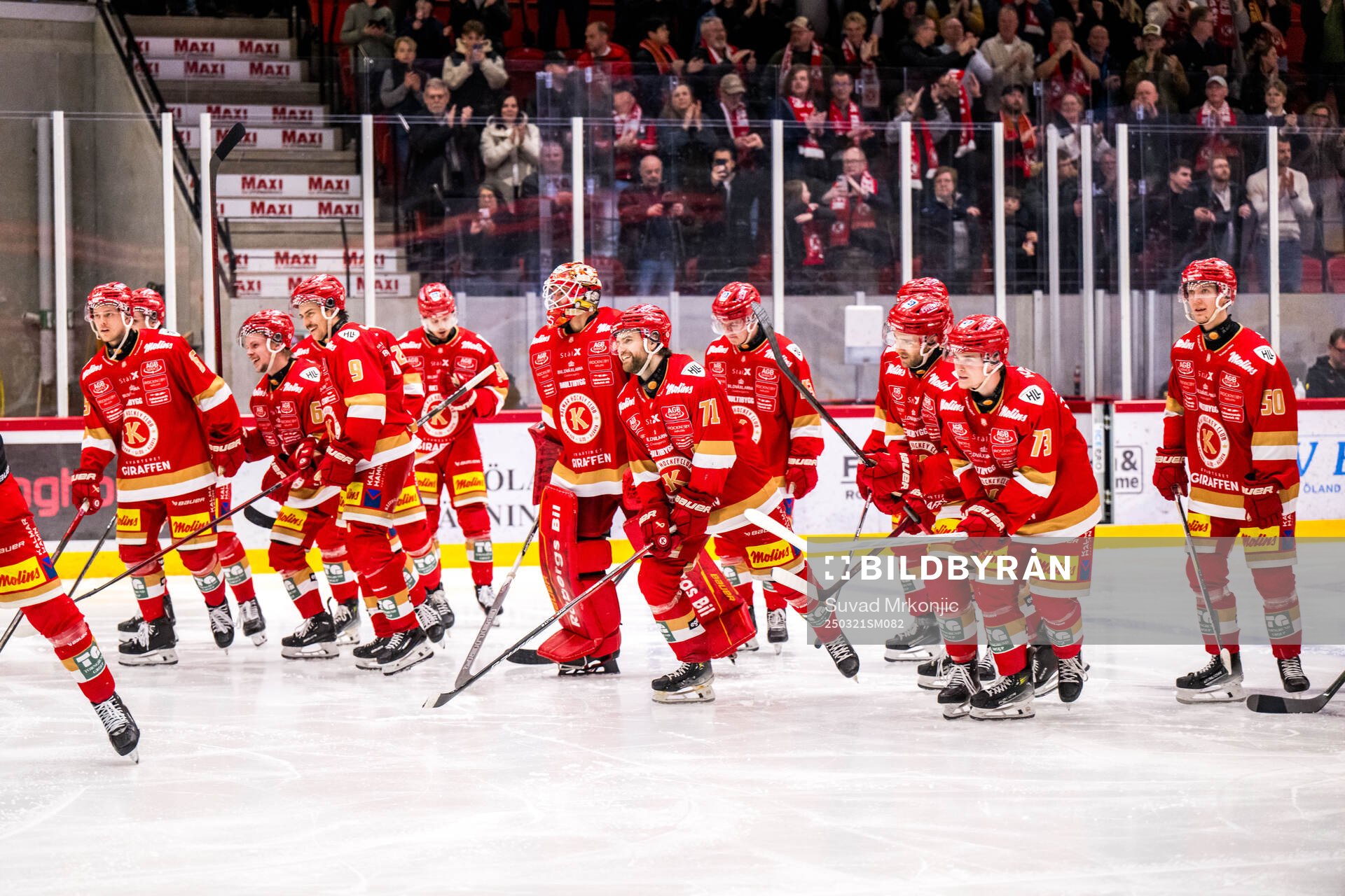Kalmar spelare jublar