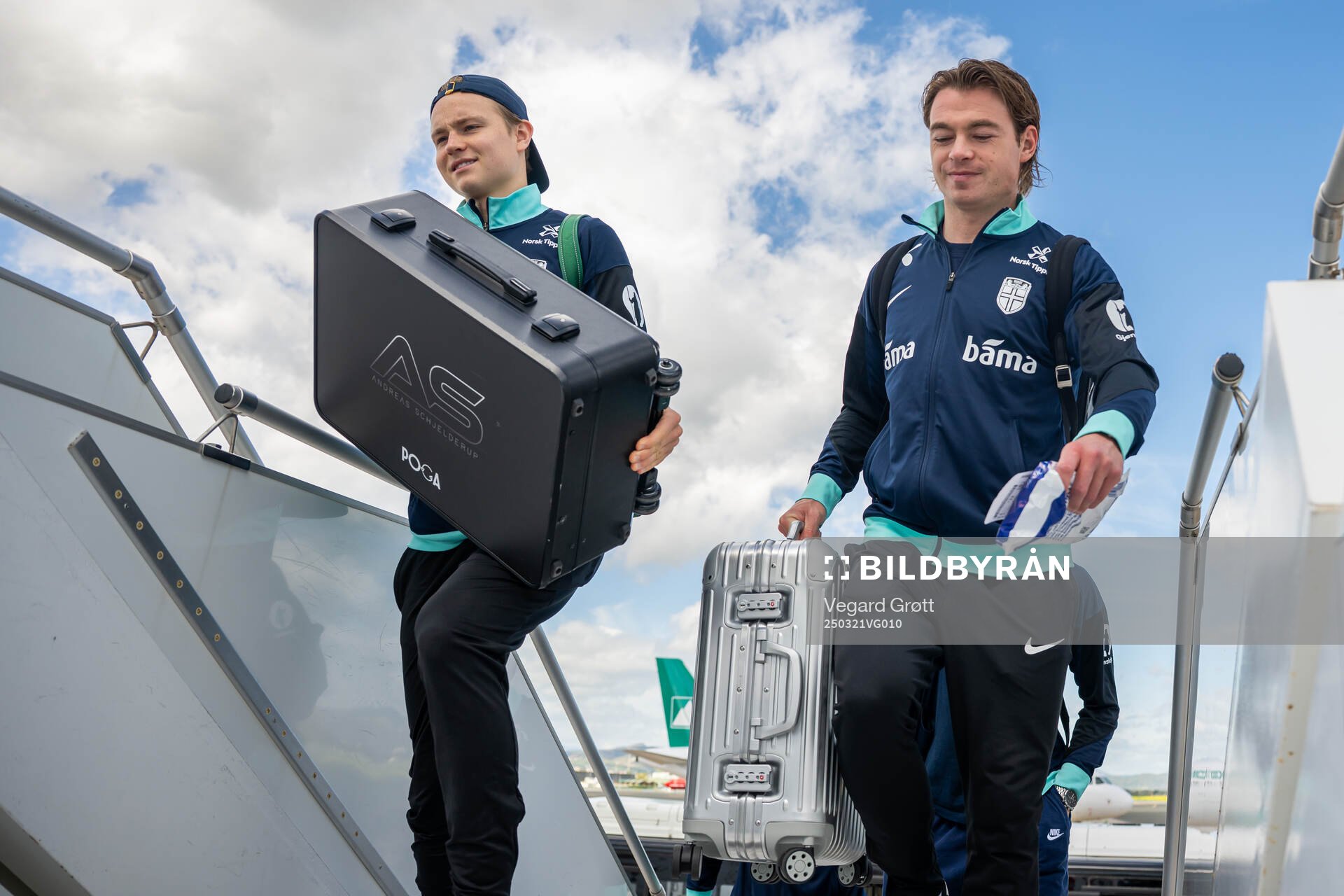 Andreas Schjelderup and Patrick Berg of the Norwegian