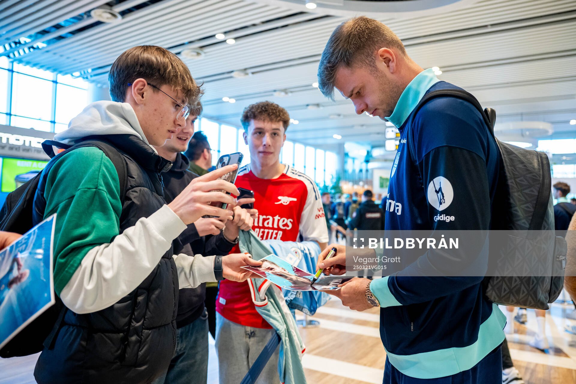 Alexander Sørloth of the Norwegian national football team