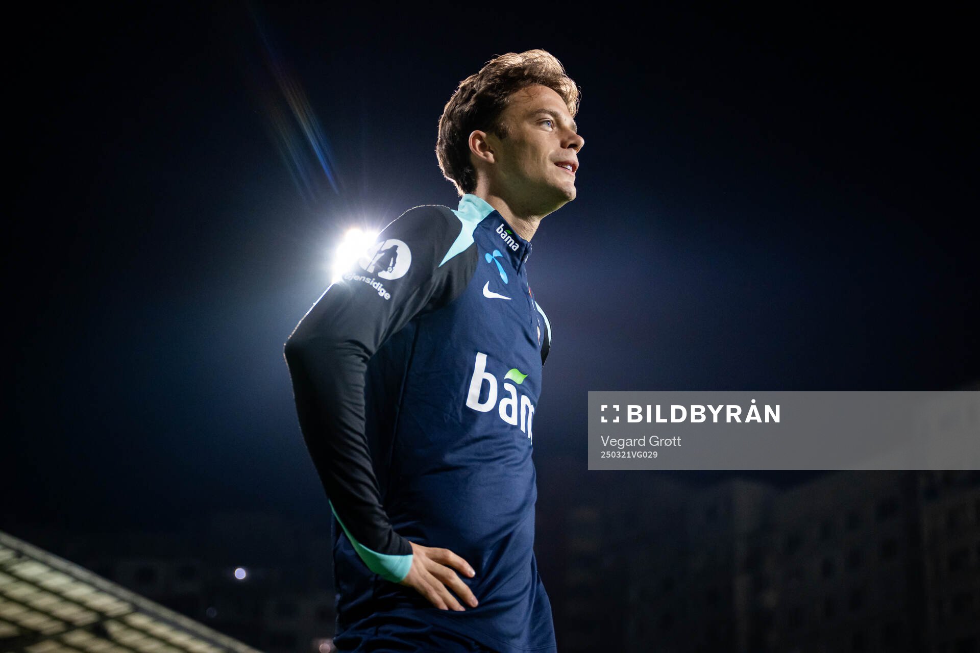 Felix Horn Myhre of the Norwegian national football team