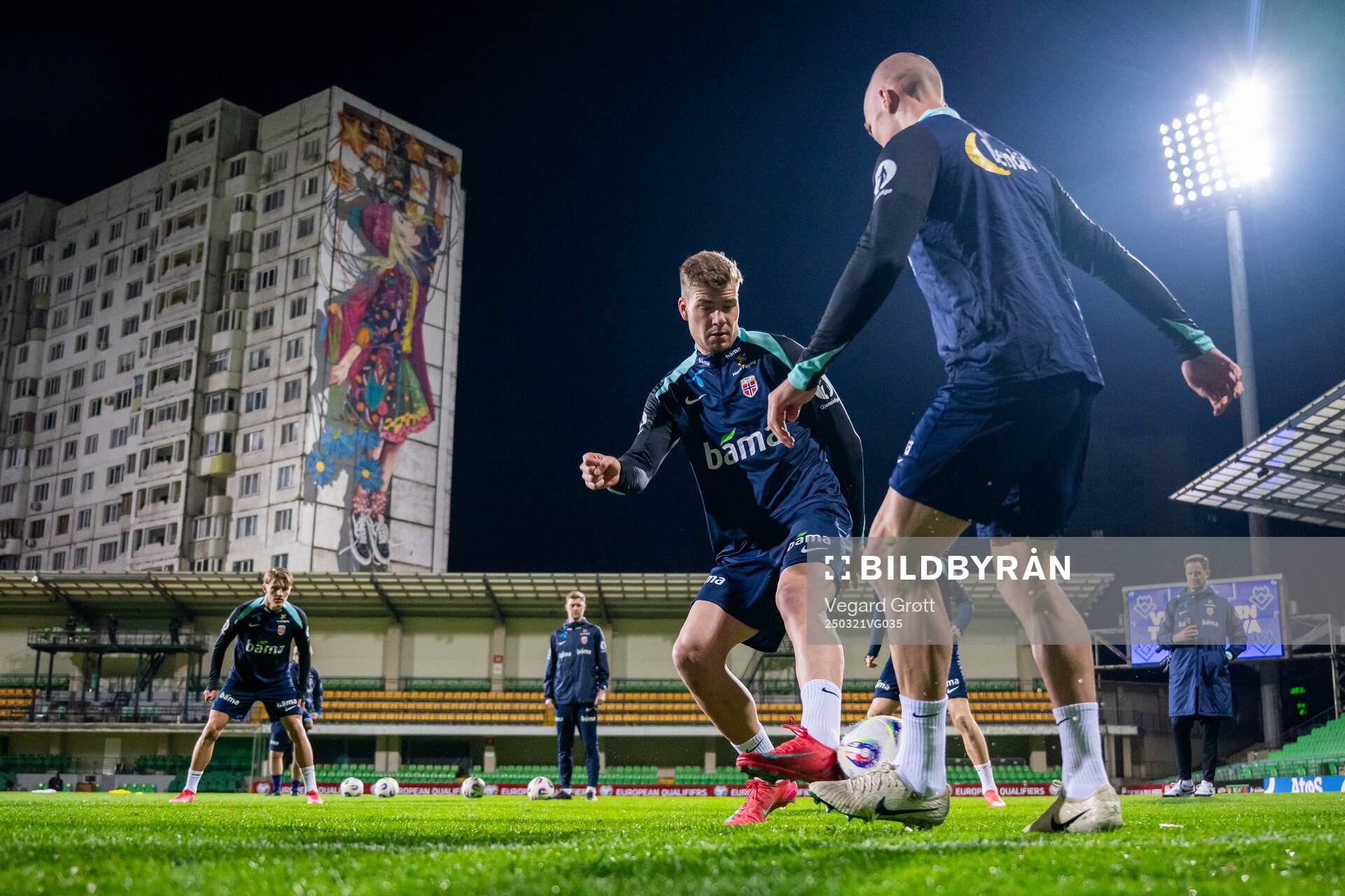Alexander Sørloth of the Norwegian national football team