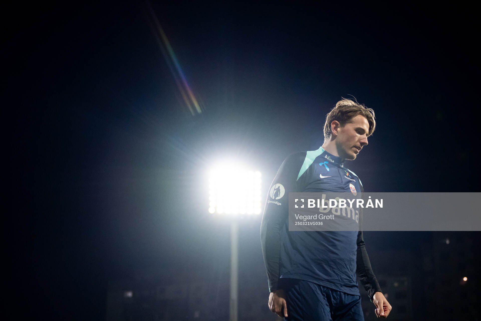 Sander Berge of the Norwegian national football team