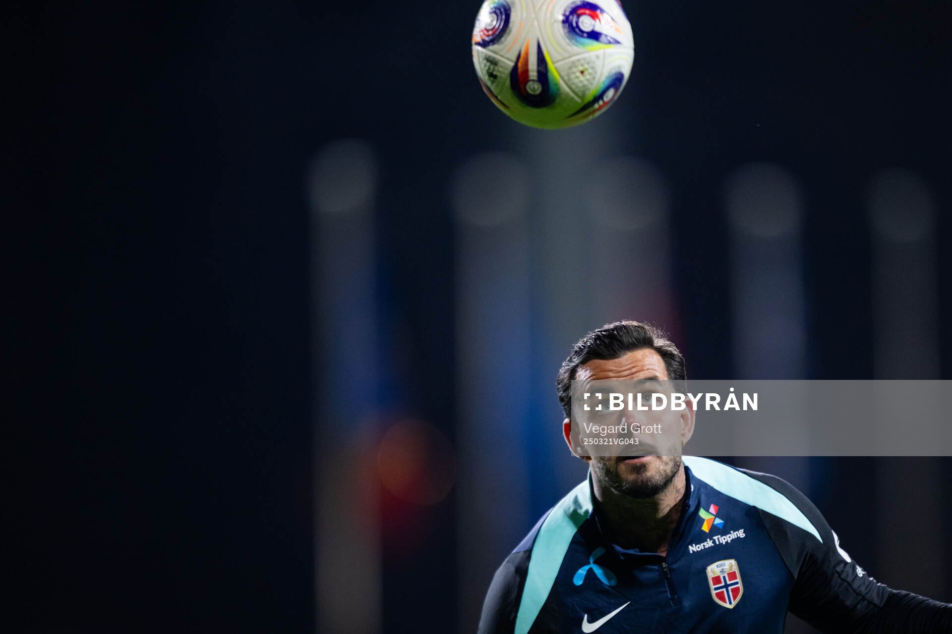 Aron Dønnum of the Norwegian national football team