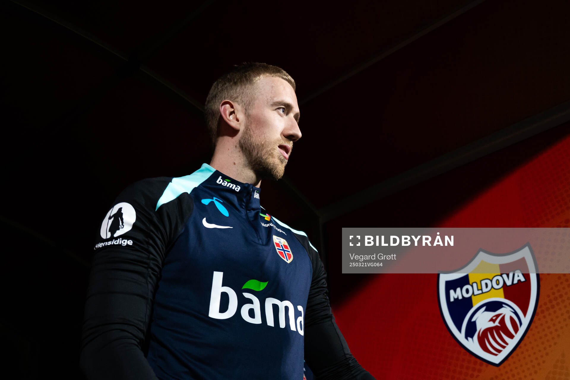 Goalkeeper Egil Selvik of the Norwegian national football