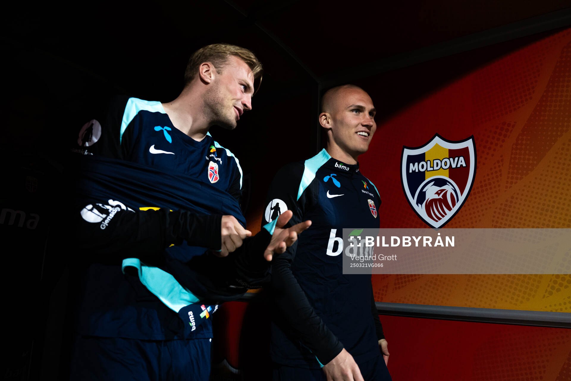 Sondre Langås and Leo Østigård of the Norwegian national