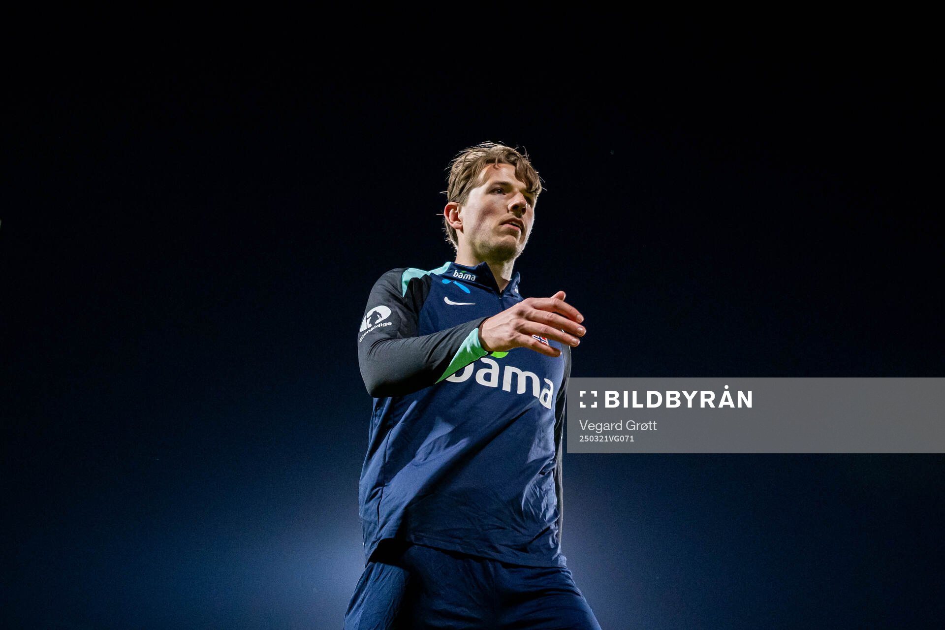 Sander Berge of the Norwegian national football team