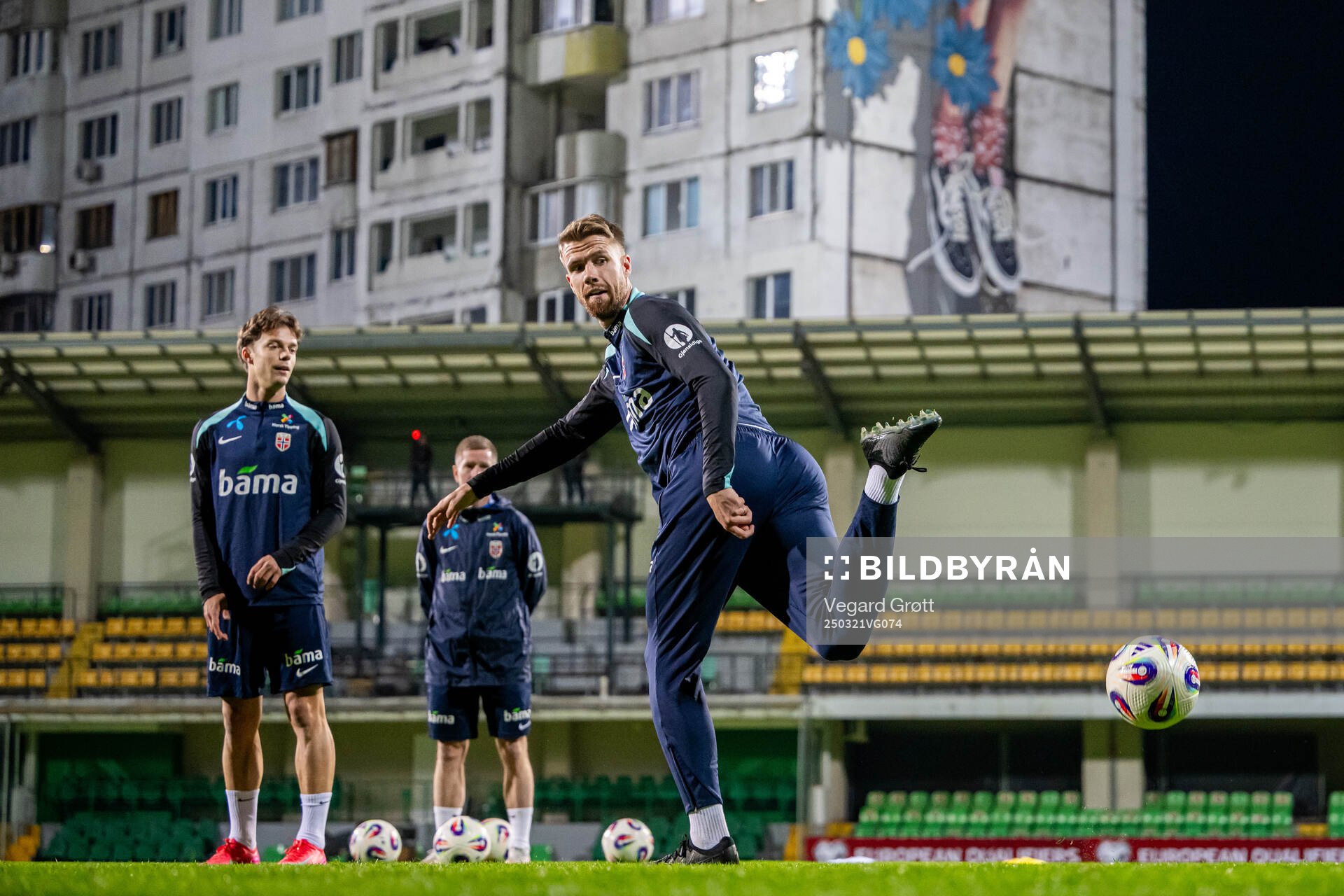 Kristoffer Ajer of the Norwegian national football team