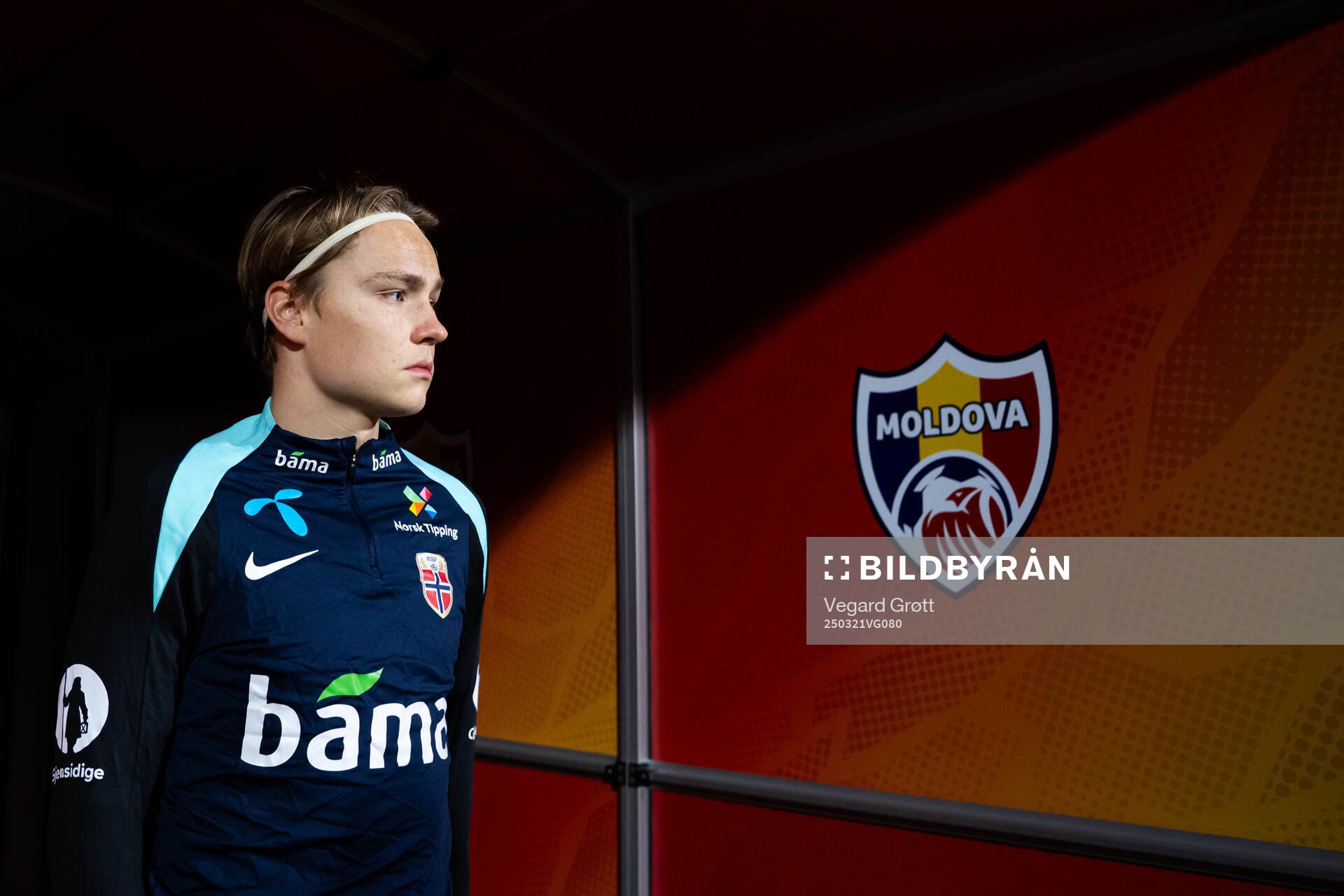 Andreas Schjelderup of the Norwegian national football team