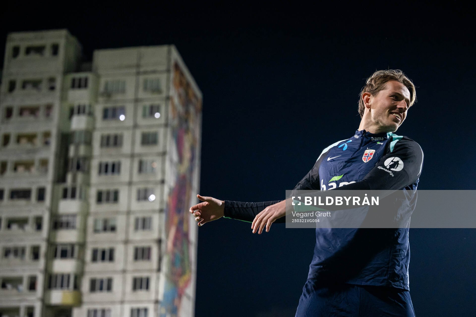 Sander Berge of the Norwegian national football team