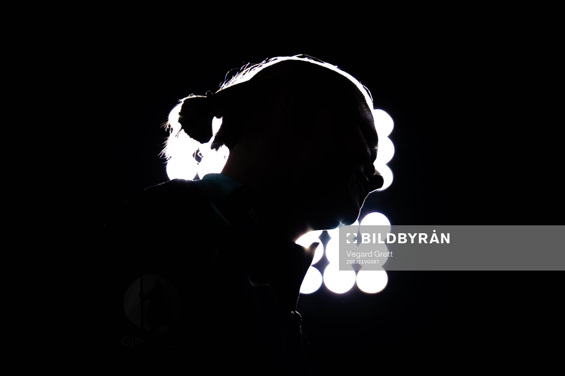 The silhouette of Erling Braut Haaland of the Norwegian