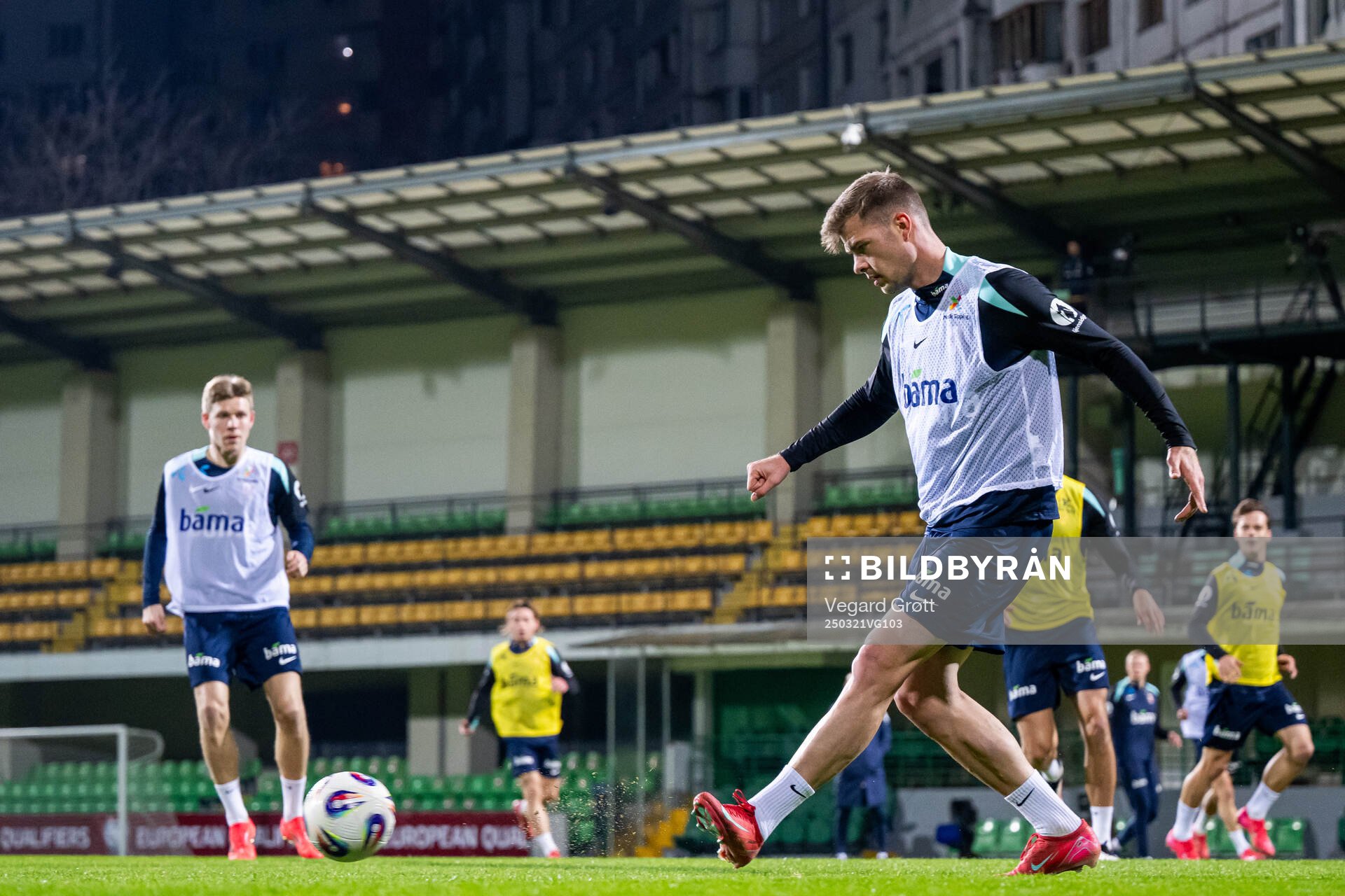 Alexander Sørloth of the Norwegian national football team