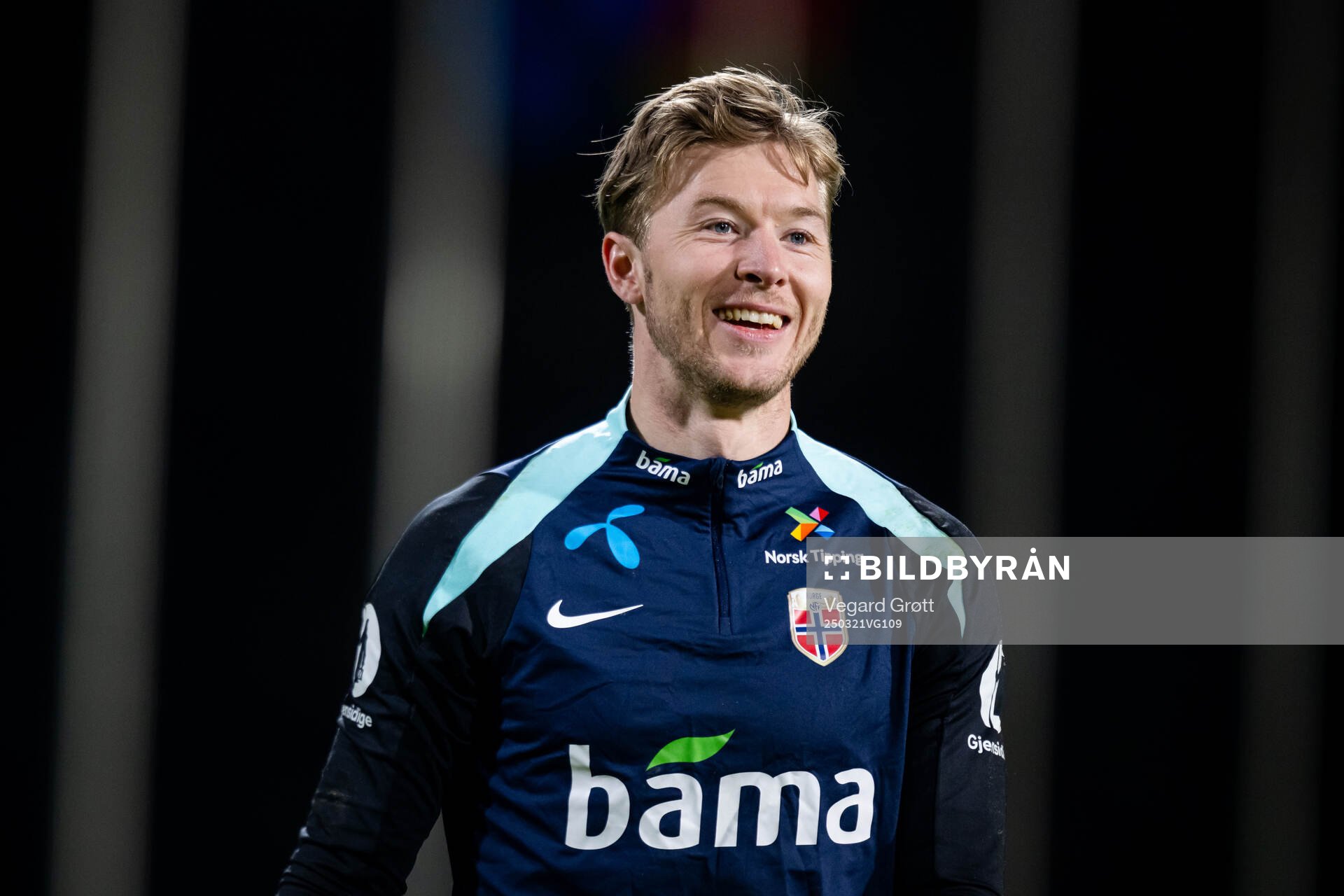 Goalkeeper Mathias Dyngeland of the Norwegian national