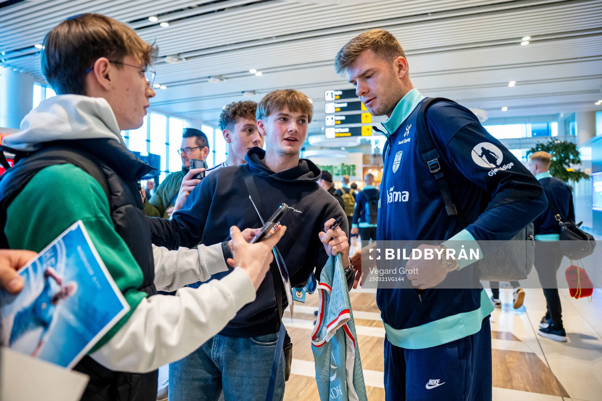 Alexander Sørloth of the Norwegian national football team