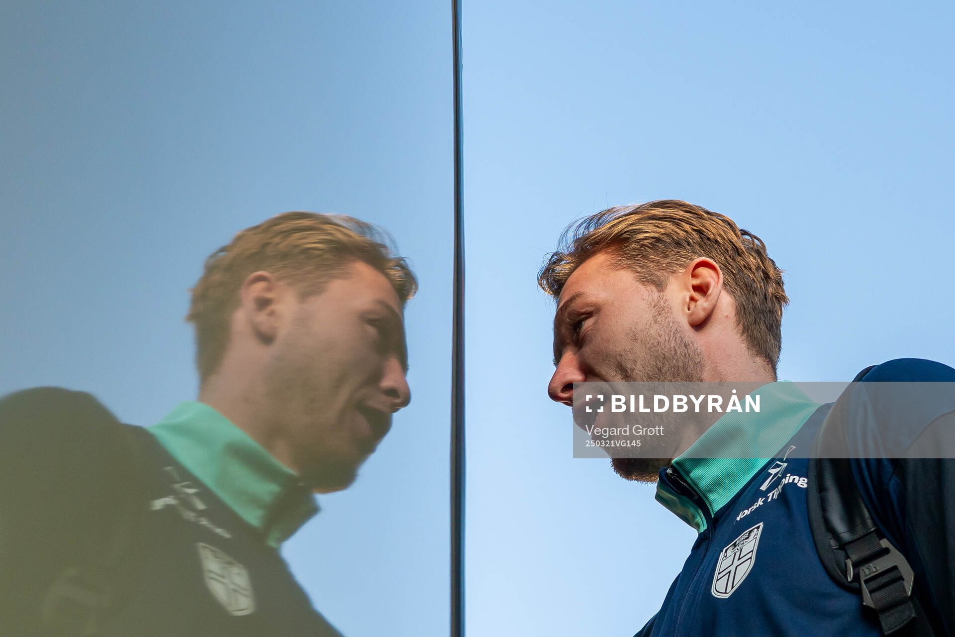 Goalkeeper Mathias Dyngeland of the Norwegian national
