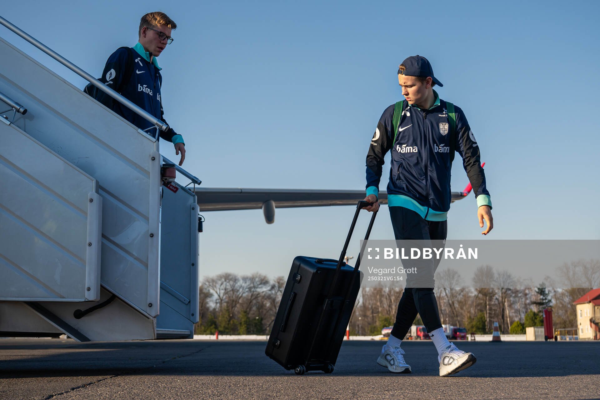 Jens Petter Hauge and Andreas Schjelderup of the Norwegian