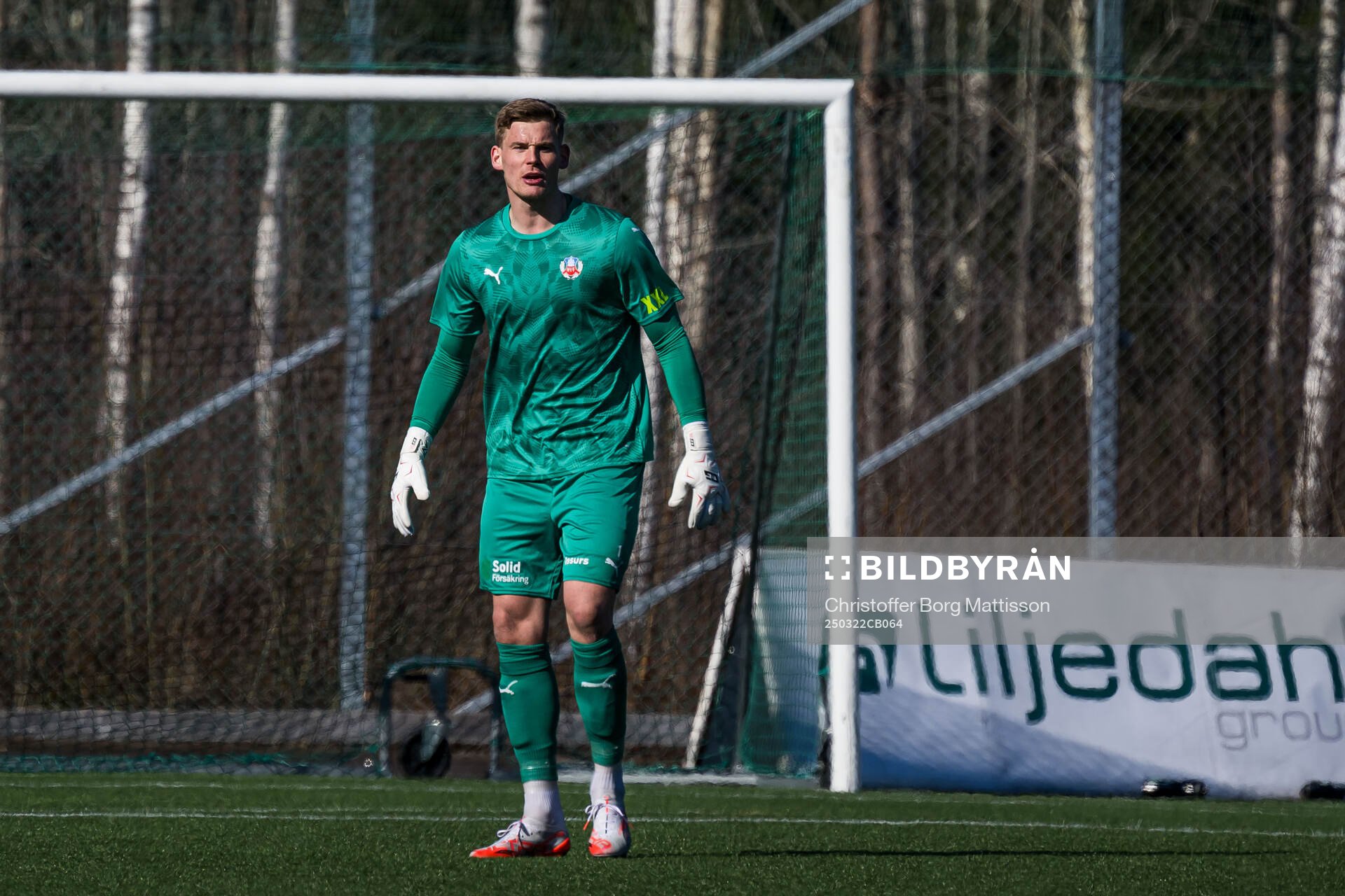 Helsingborgs målvakt Johan Brattberg